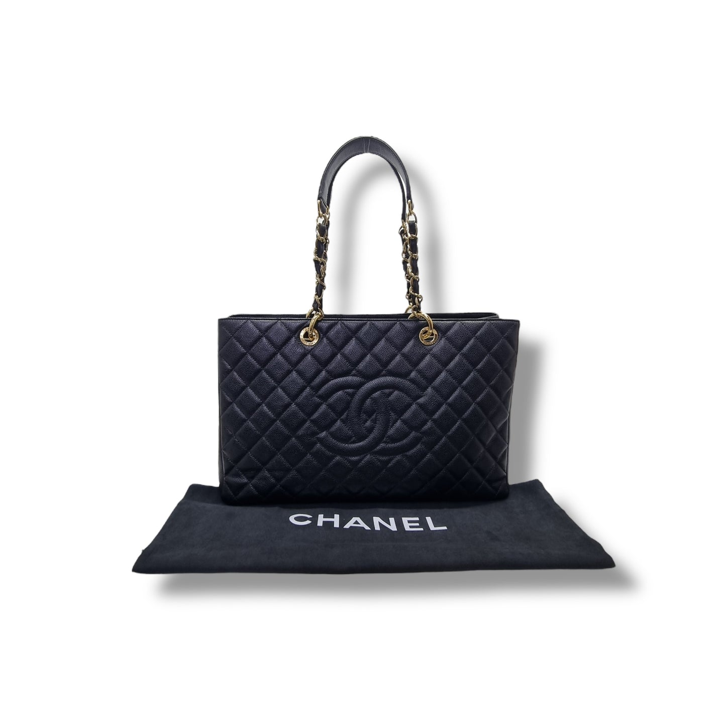 Chanel GST Xtra Large Caviar Ghw (Black)