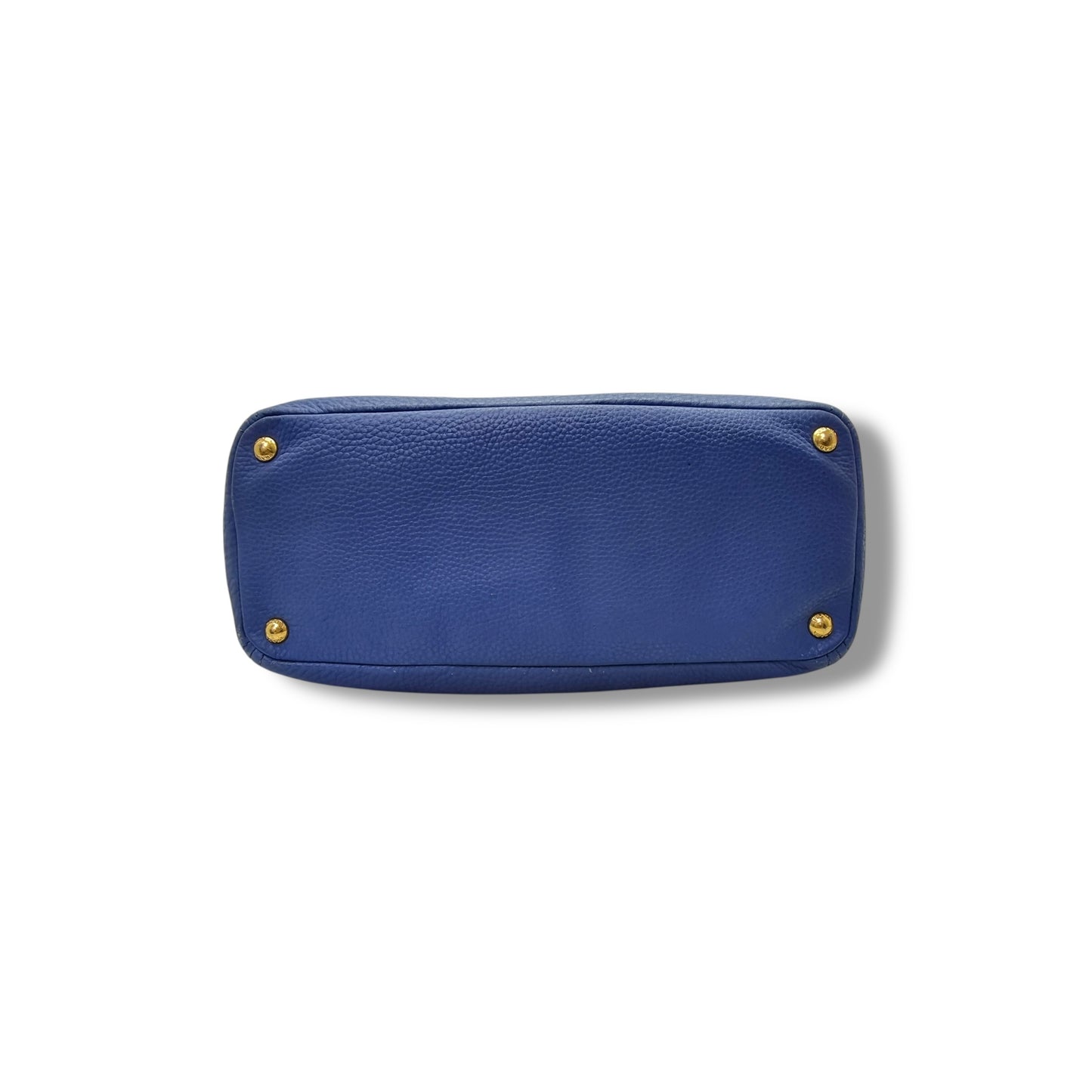 Prada BR4970 Vitello Daino Leather Shoulder Bag Ghw (Cobalto-Blue)