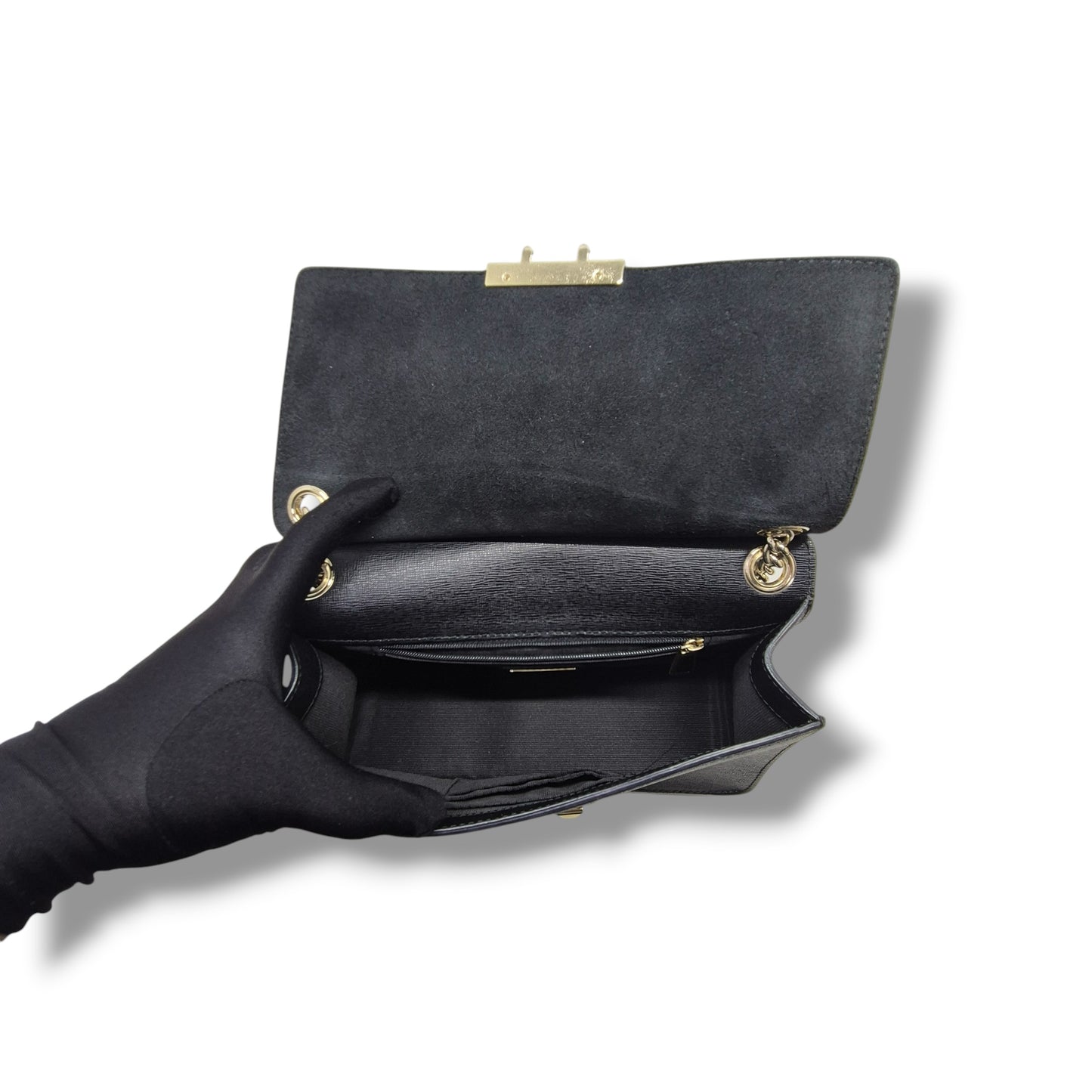 Furla Bella Leather Crossbody Ghw (Black)