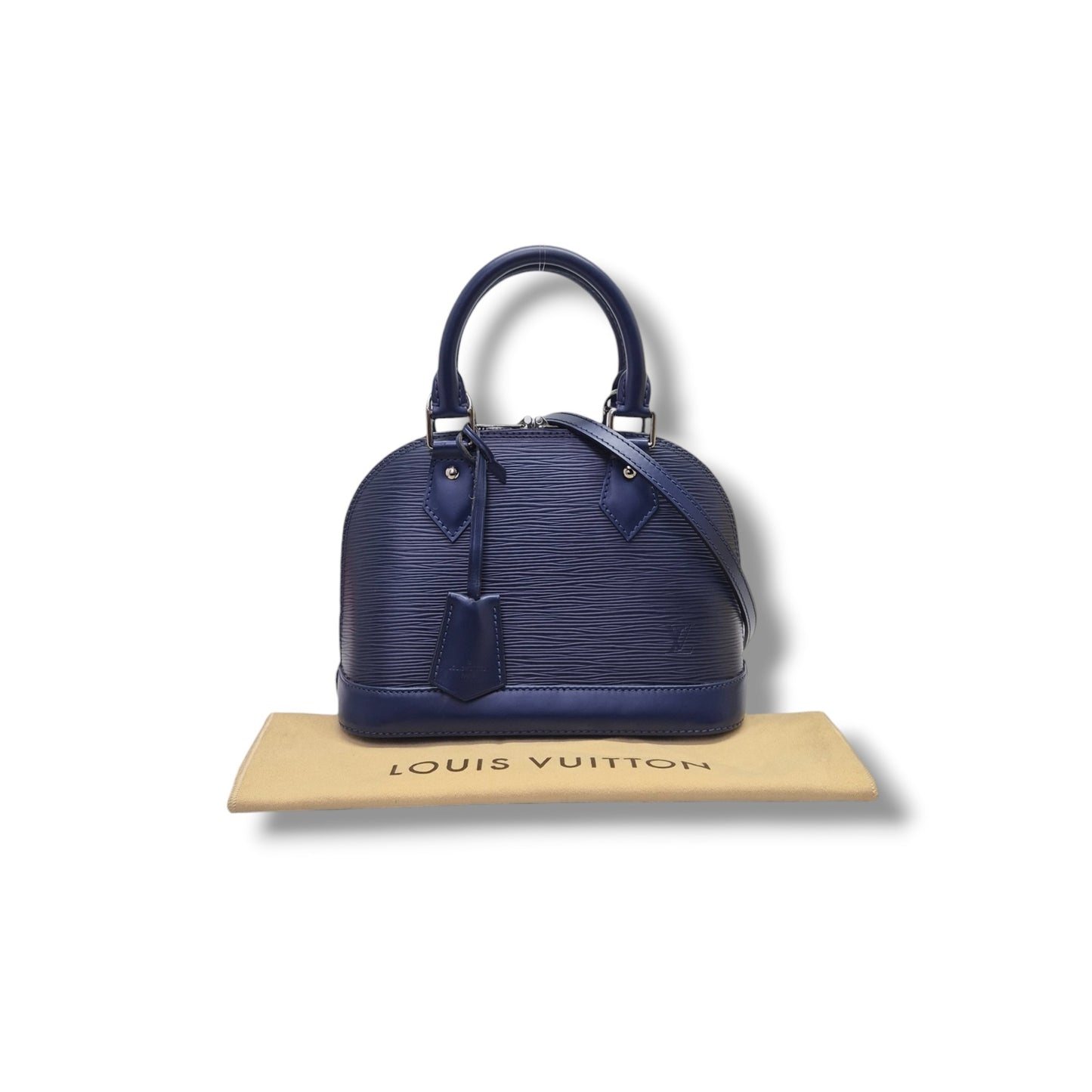 Louis Vuitton	Alma BB Epi Indigo Blue Shw