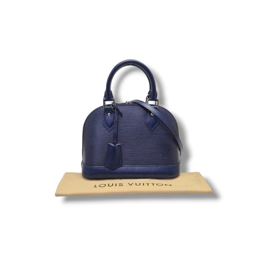 Louis Vuitton	Alma BB Epi Indigo Blue Shw