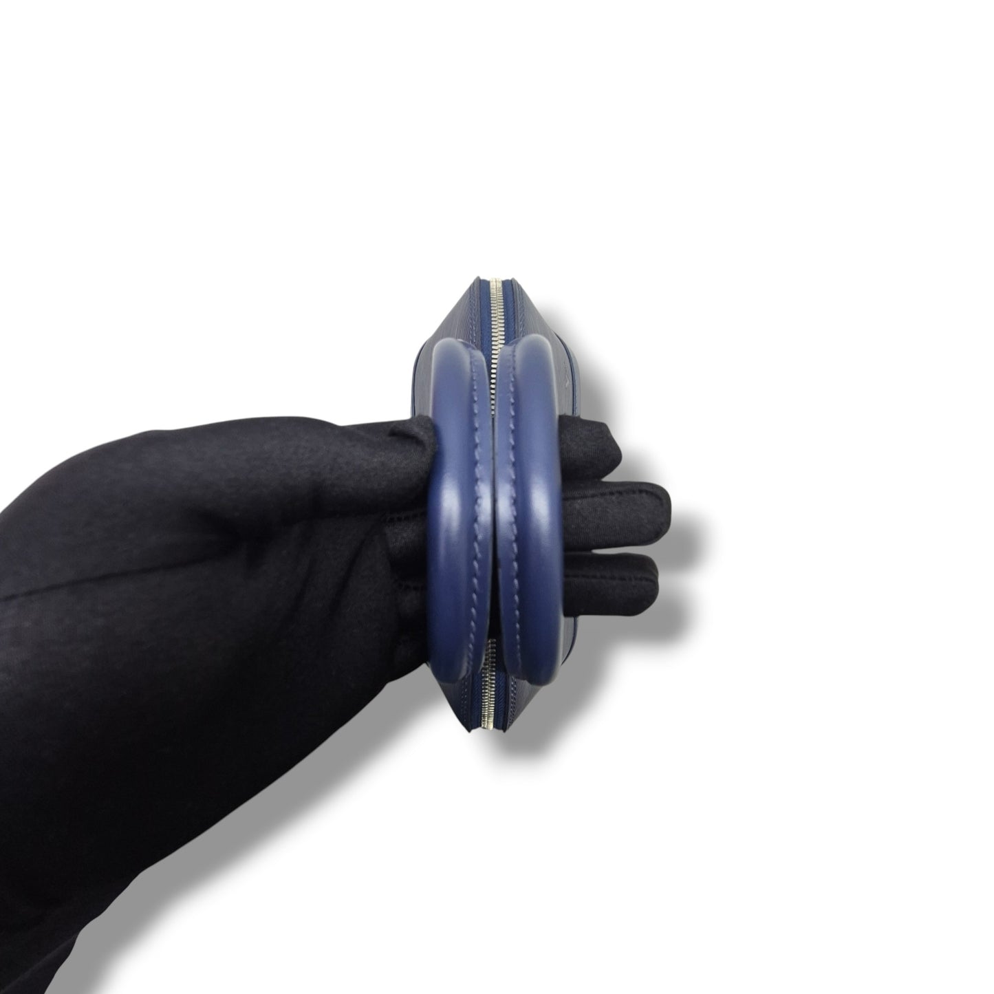 Louis Vuitton	Alma BB Epi Indigo Blue Shw