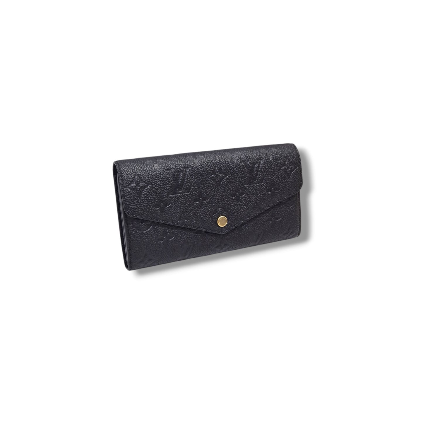 Louis Vuitton Sarah Wallet Monogram Empriente Ghw (Black)