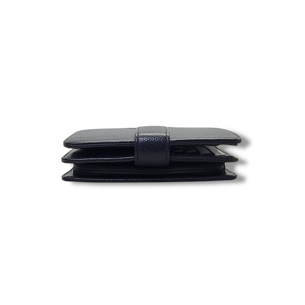 Chanel CC Embossed Timeless Wallet Caviar Shw (Black)