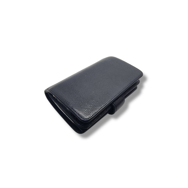 Chanel CC Embossed Timeless Wallet Caviar Shw (Black)