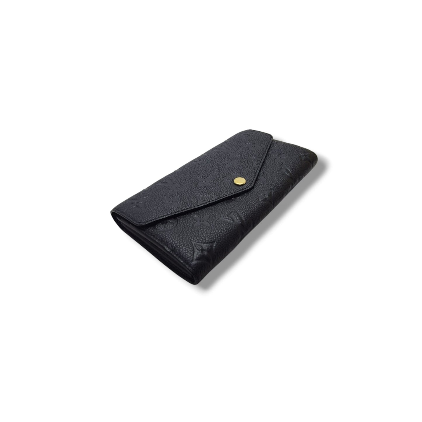 Louis Vuitton Sarah Wallet Monogram Empriente Ghw (Black)