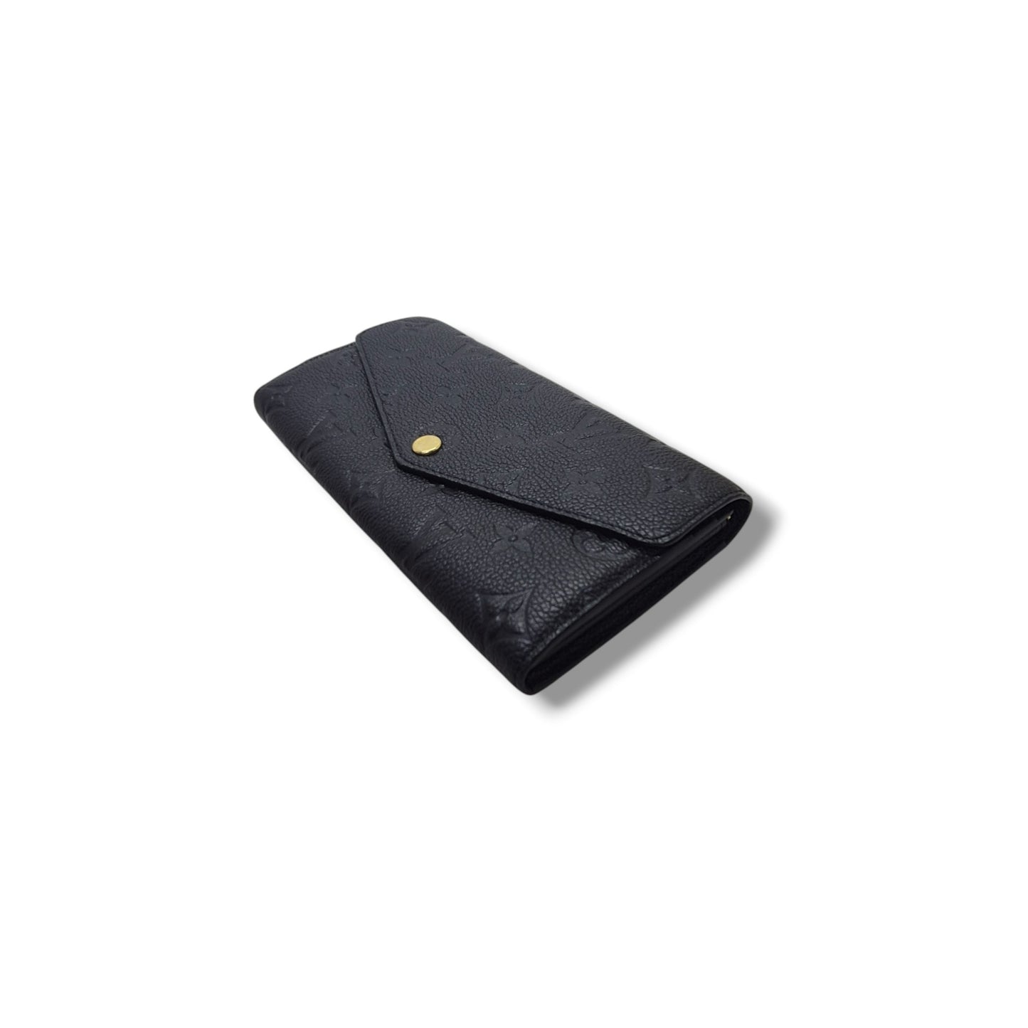 Louis Vuitton Sarah Wallet Monogram Empriente Ghw (Black)