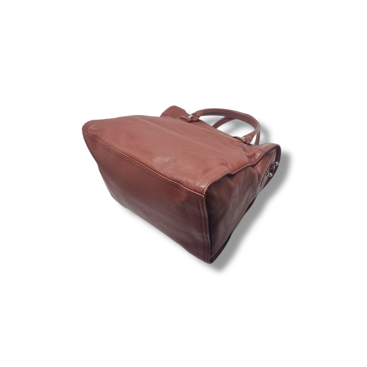 Balenciaga Agneau Classic Velo Lambskin Tote Shw (Brown)