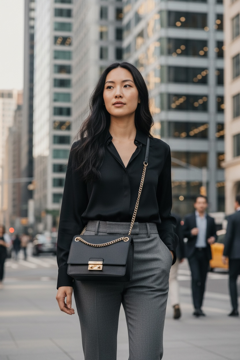 Furla Bella Leather Crossbody Ghw (Black)