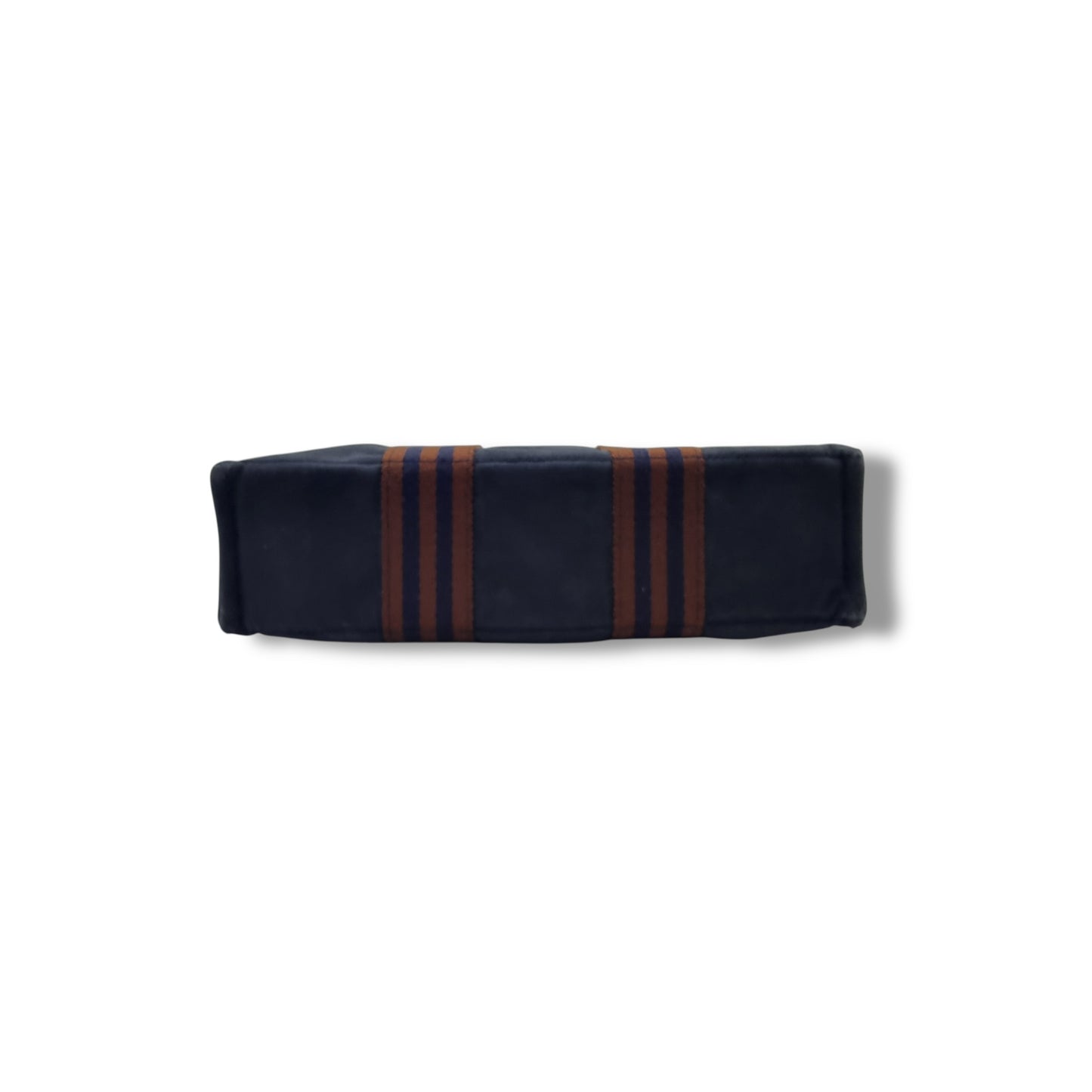 Hermes Fourre Tout PM Canvas Top Handle Shw (Navy Blue)