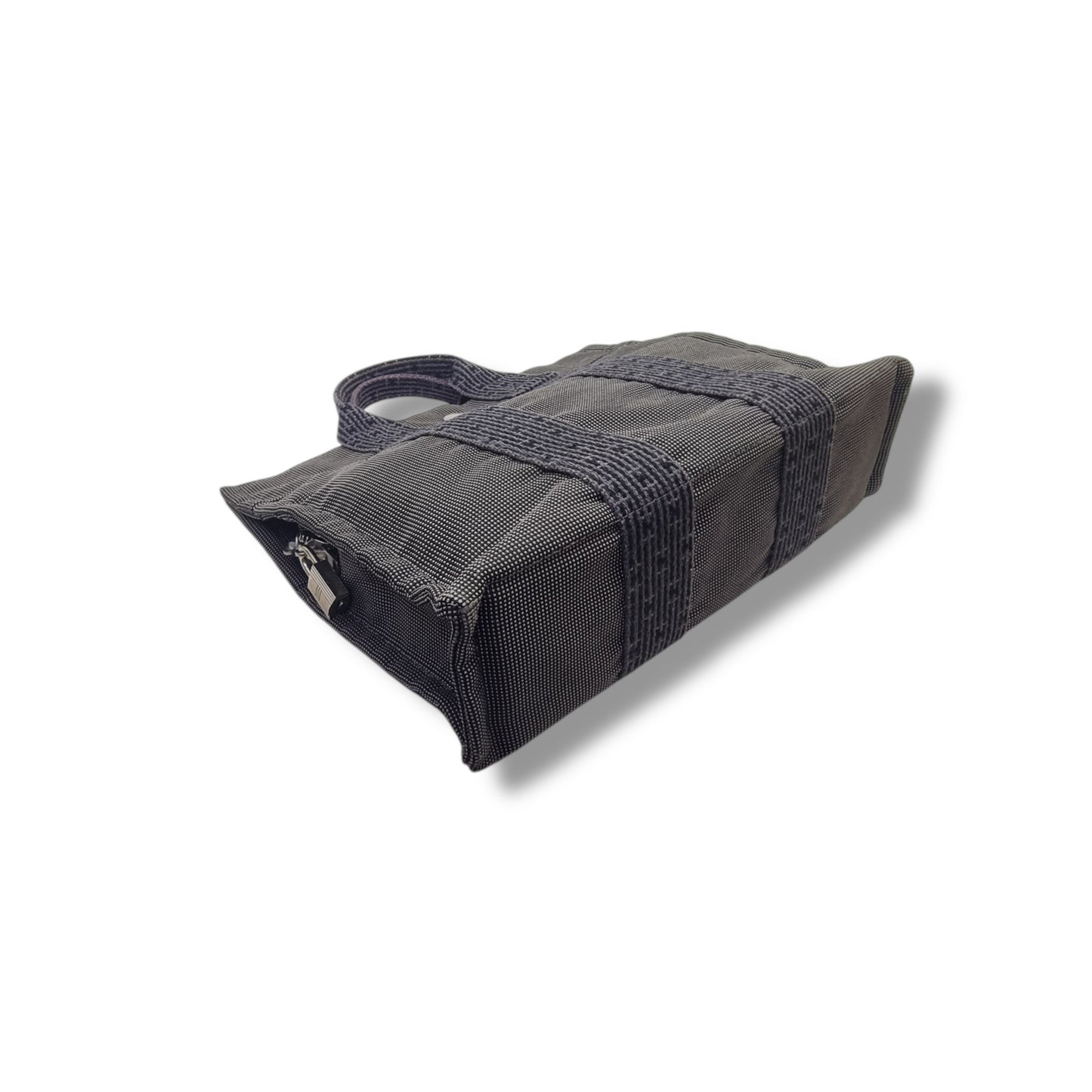 Hermes Fourre Tout PM Canvas Top Handle Shw ( Grey)