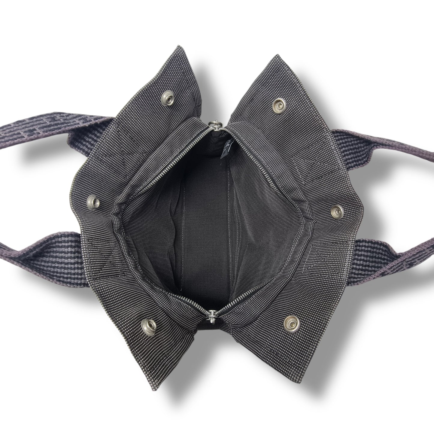 Hermes Fourre Tout PM Canvas Top Handle Shw ( Grey)