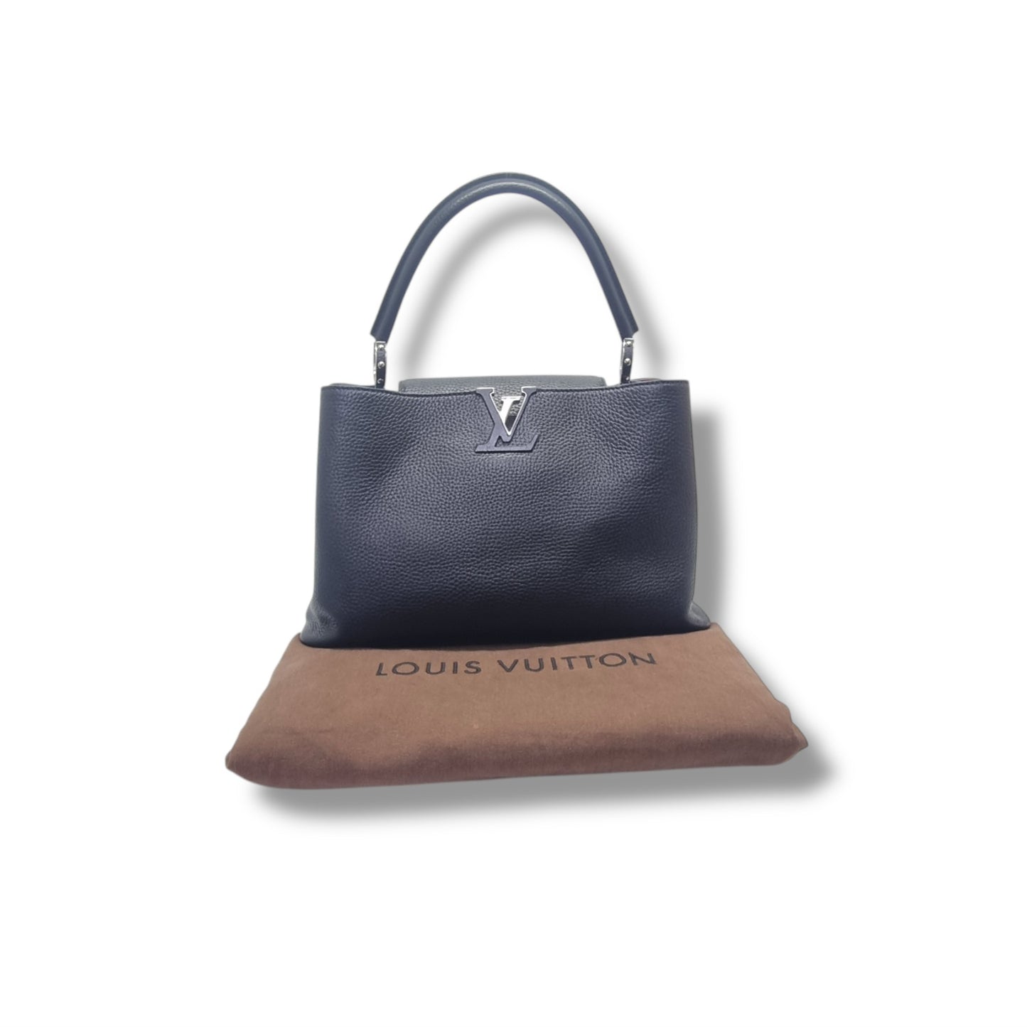 Louis Vuitton Capucines GM Taurillon Leather Shw (Black)