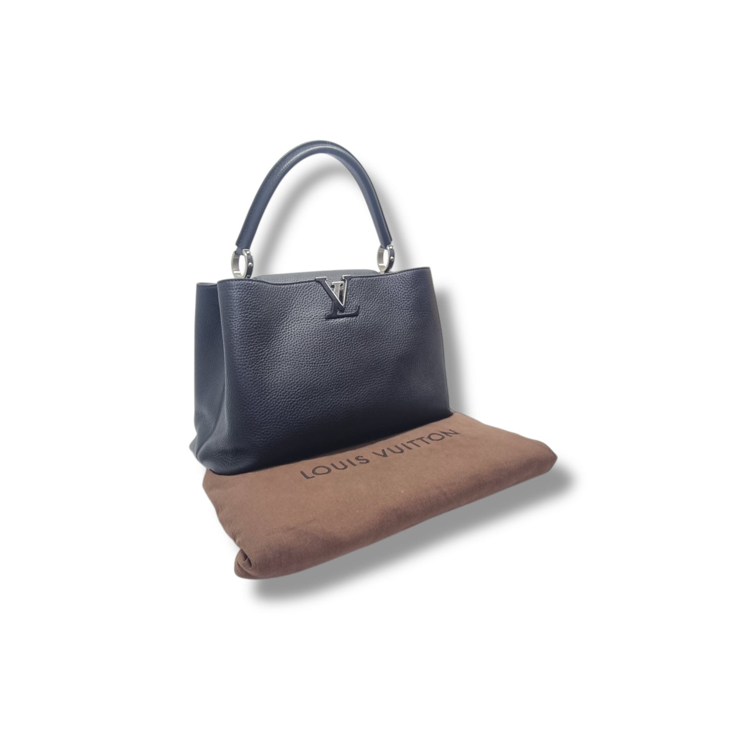 Louis Vuitton Capucines GM Taurillon Leather Shw (Black)