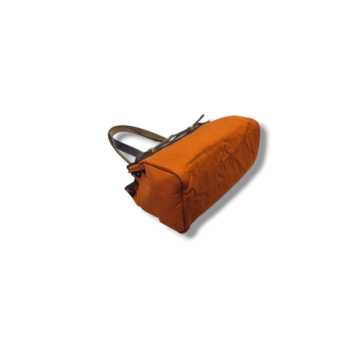 Hermes Herbag Cabas PM Canvas Shoulder Bag Ghw (Orange)