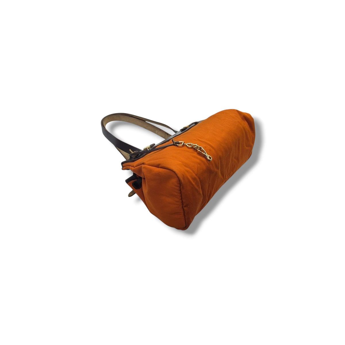 Hermes Herbag Cabas PM Canvas Shoulder Bag Ghw (Orange)