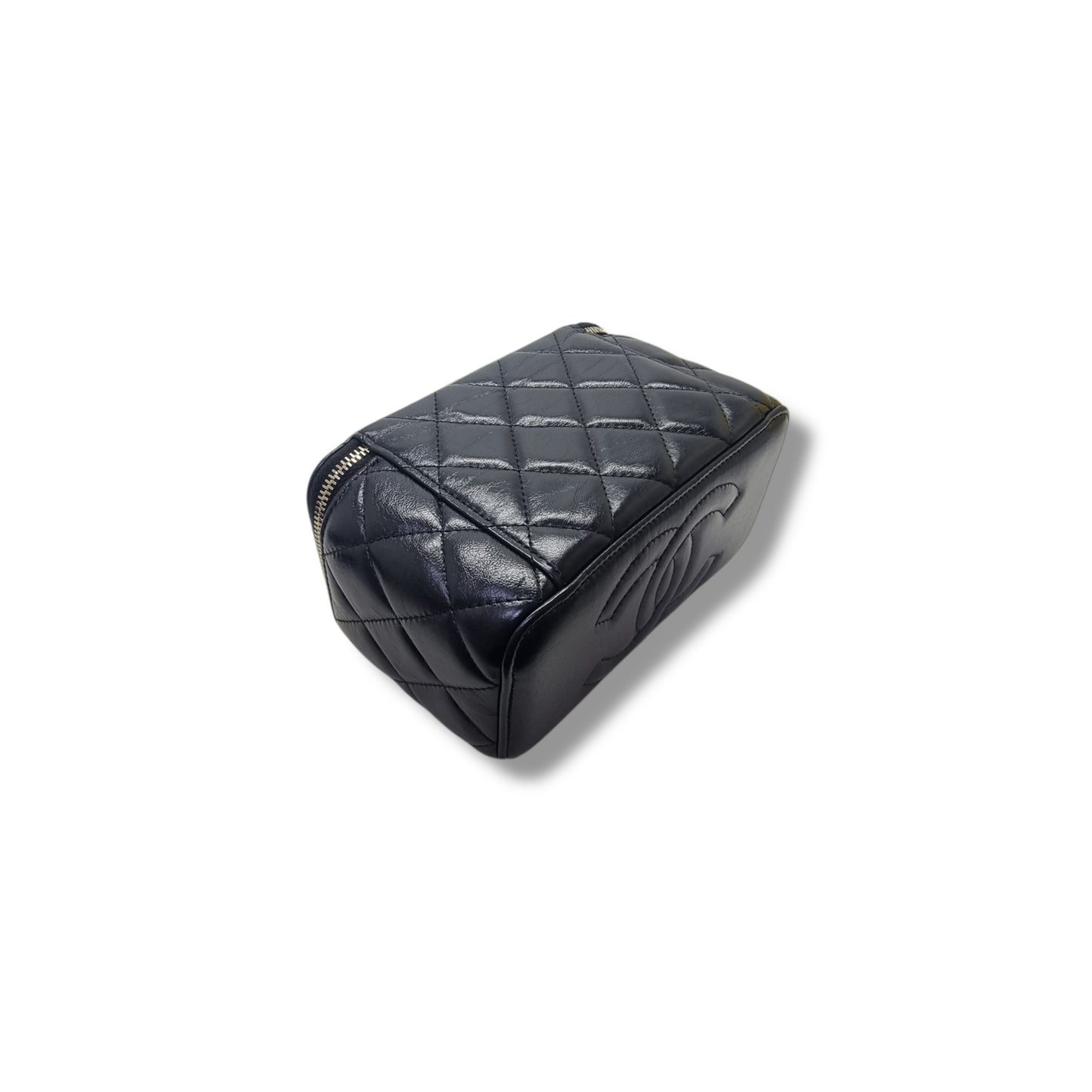 Chanel Vanity Case Lambskin Ghw (Black)