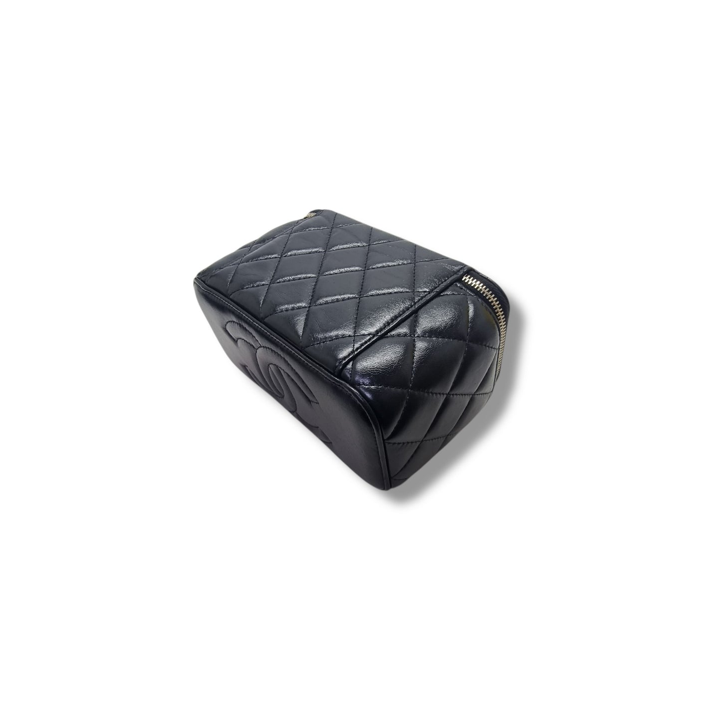 Chanel Vanity Case Lambskin Ghw (Black)
