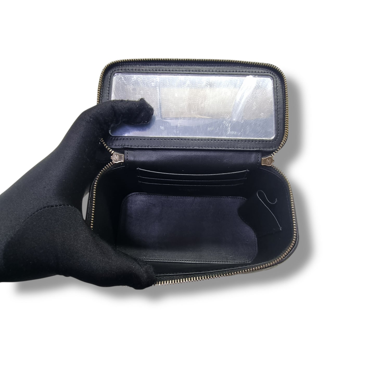 Chanel Vanity Case Lambskin Ghw (Black)
