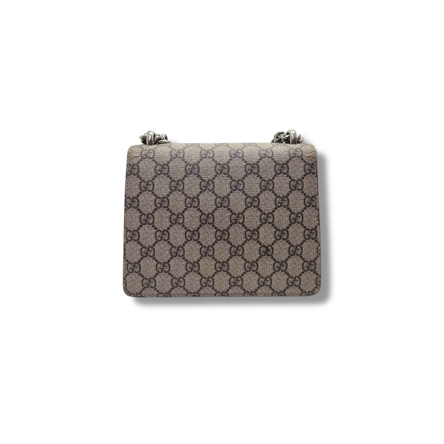 Gucci GG Supreme Dionysus Small Leather Crossbody Shw (Beige/Brown)