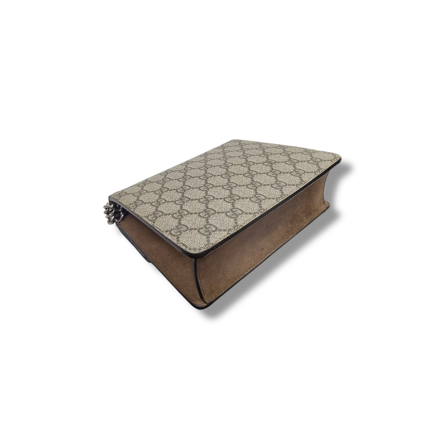 Gucci GG Supreme Dionysus Small Leather Crossbody Shw (Beige/Brown)
