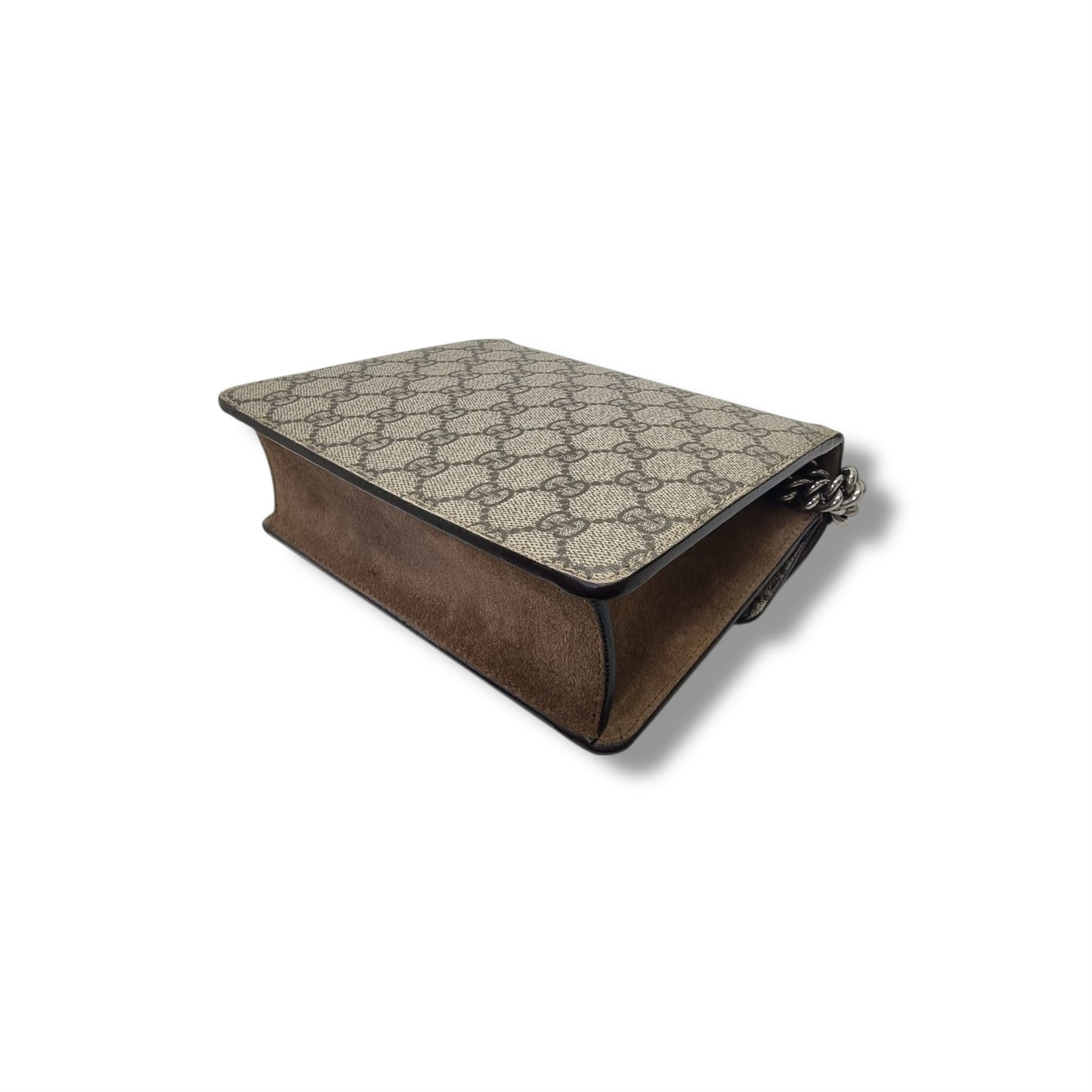 Gucci GG Supreme Dionysus Small Leather Crossbody Shw (Beige/Brown)