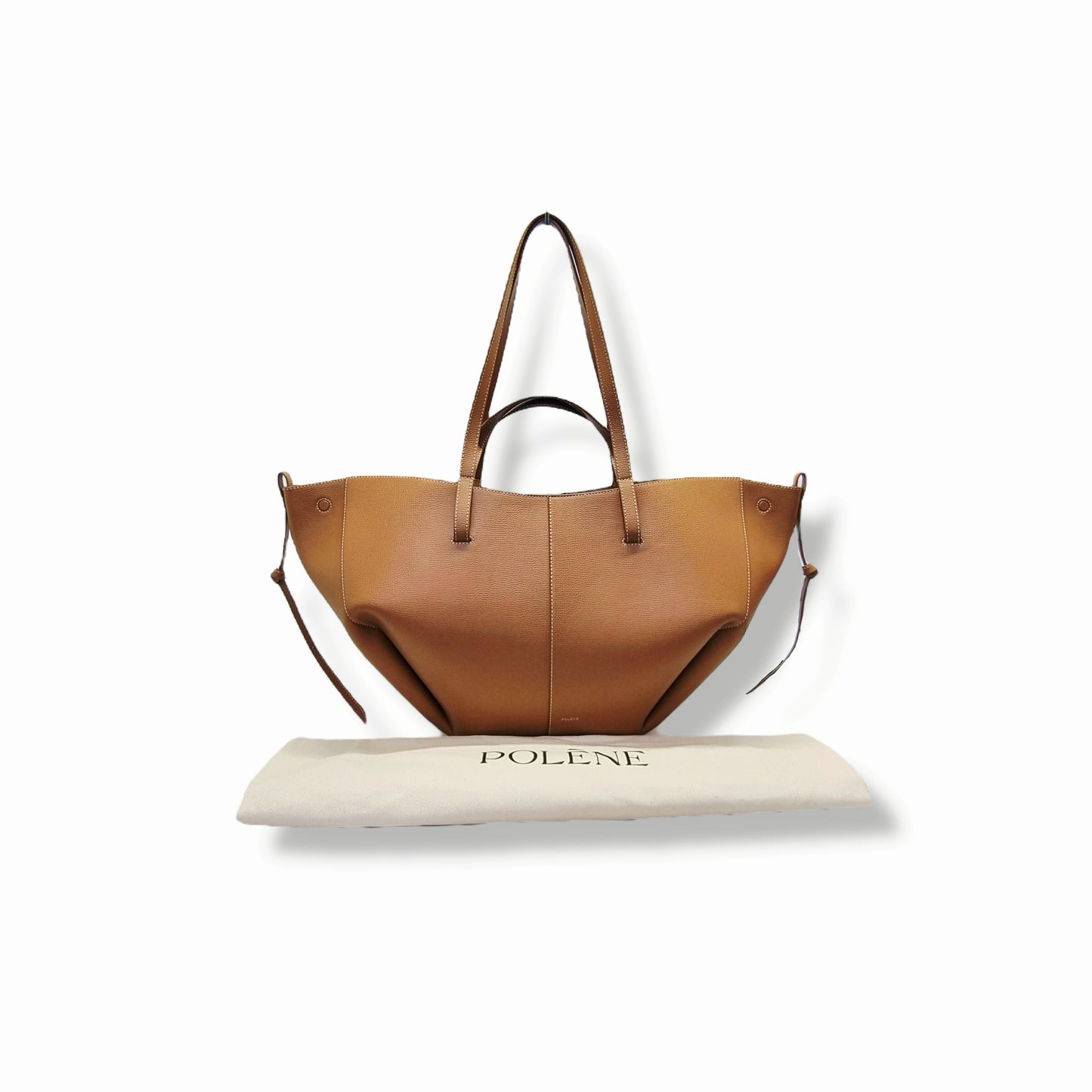 Polene Cyme Mini Leather Shoulder Bag Ghw (Camel)