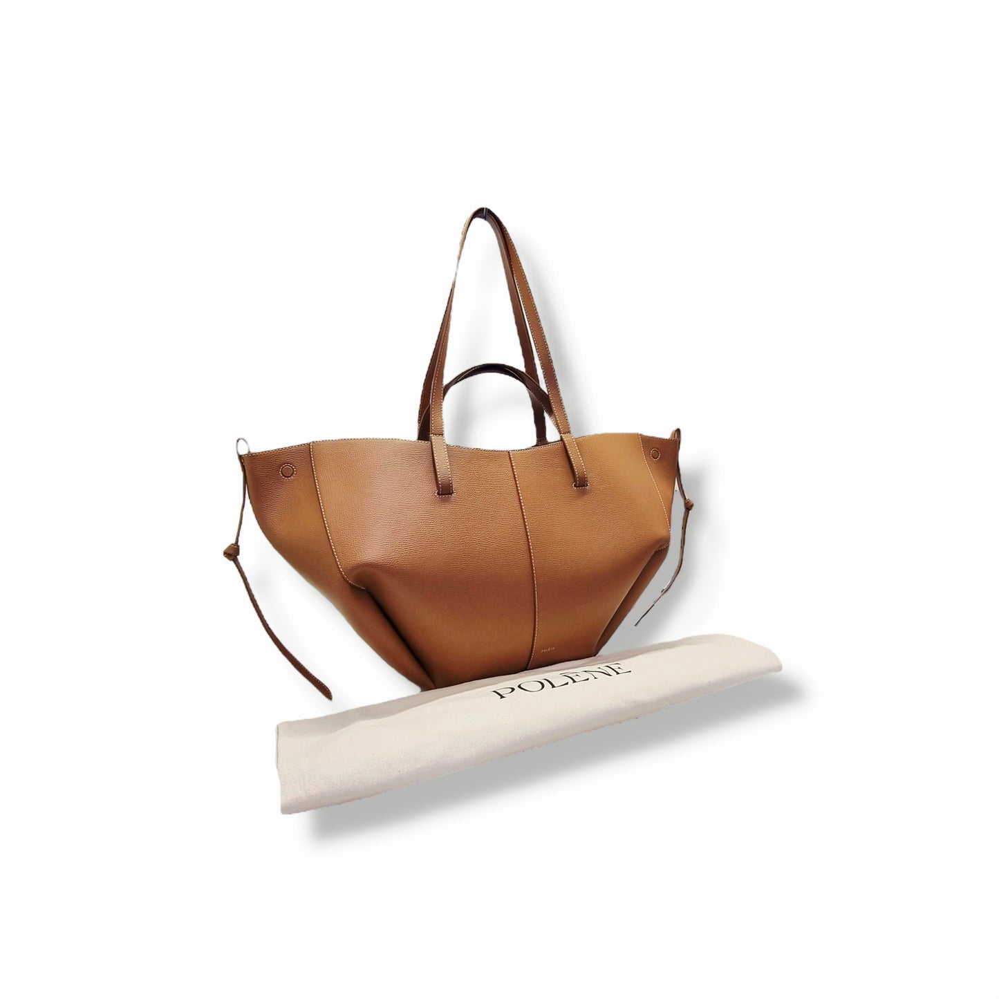 Polene Cyme Mini Leather Shoulder Bag Ghw (Camel)