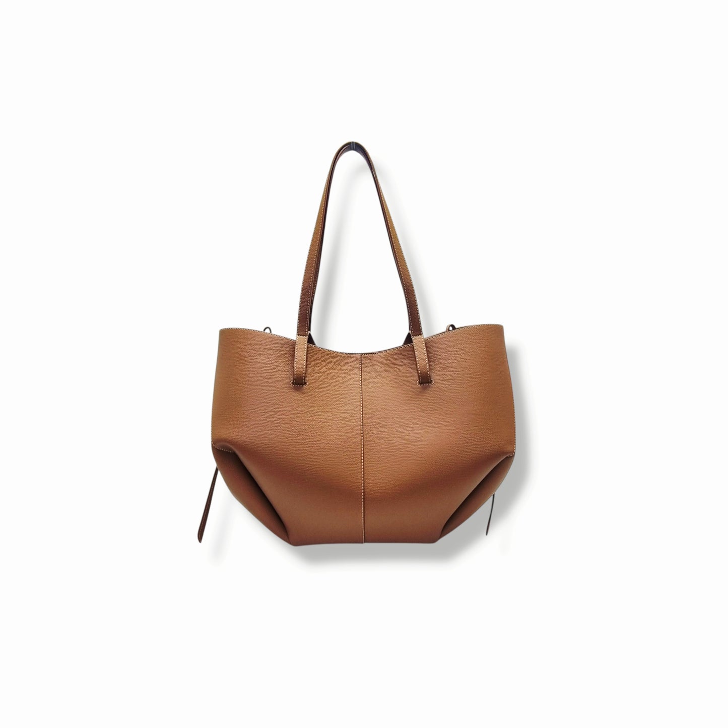 Polene Cyme Mini Leather Shoulder Bag Ghw (Camel)