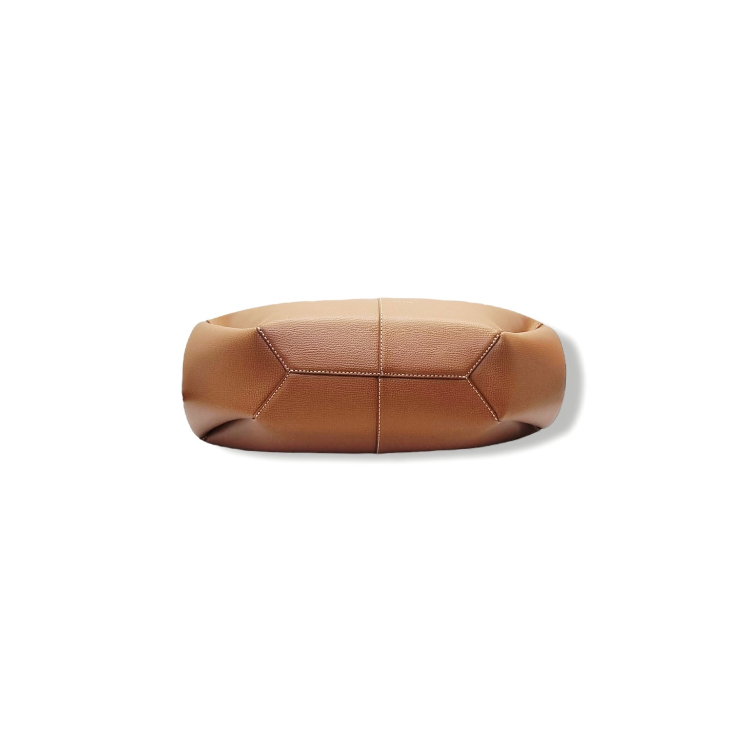 Polene Cyme Mini Leather Shoulder Bag Ghw (Camel)