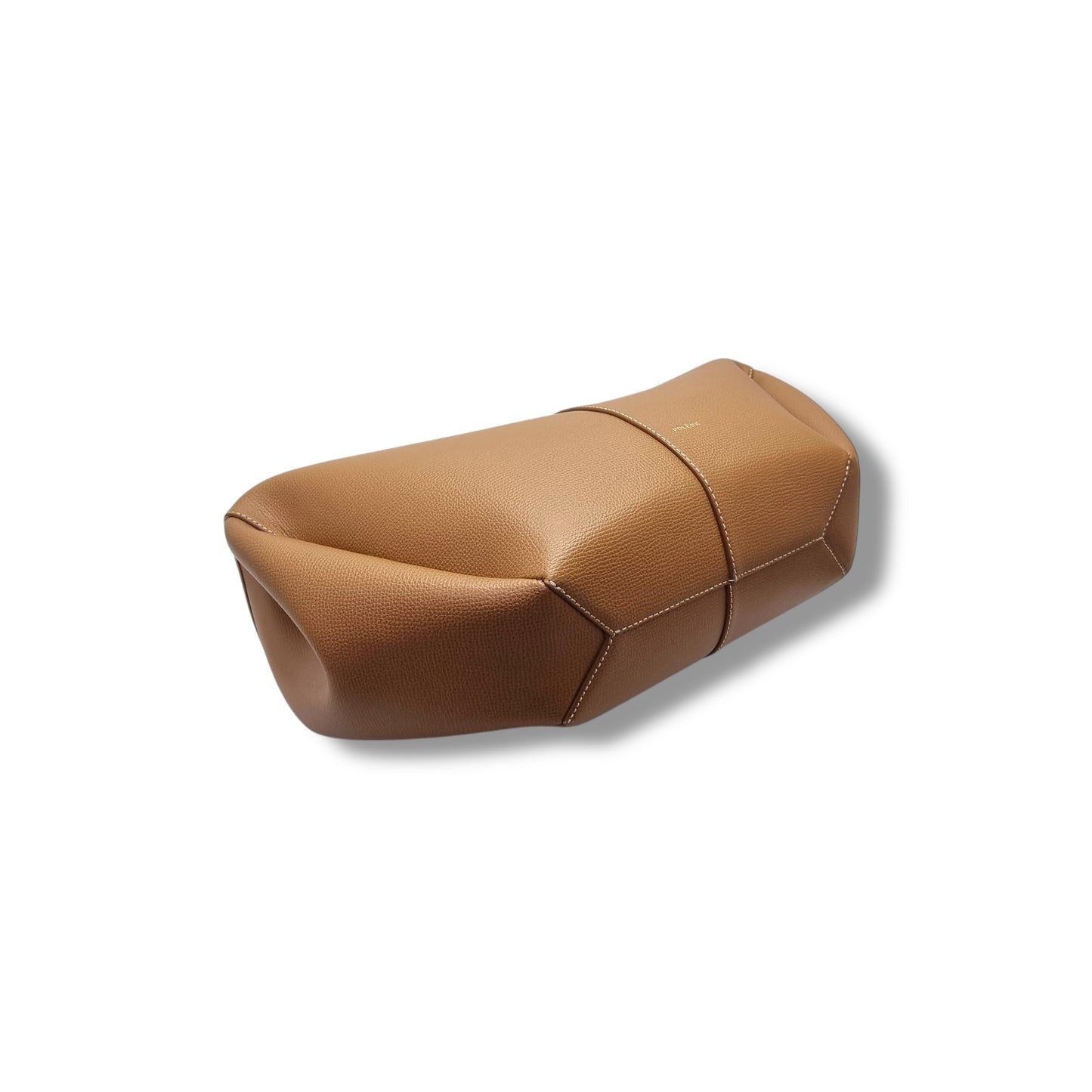 Polene Cyme Mini Leather Shoulder Bag Ghw (Camel)