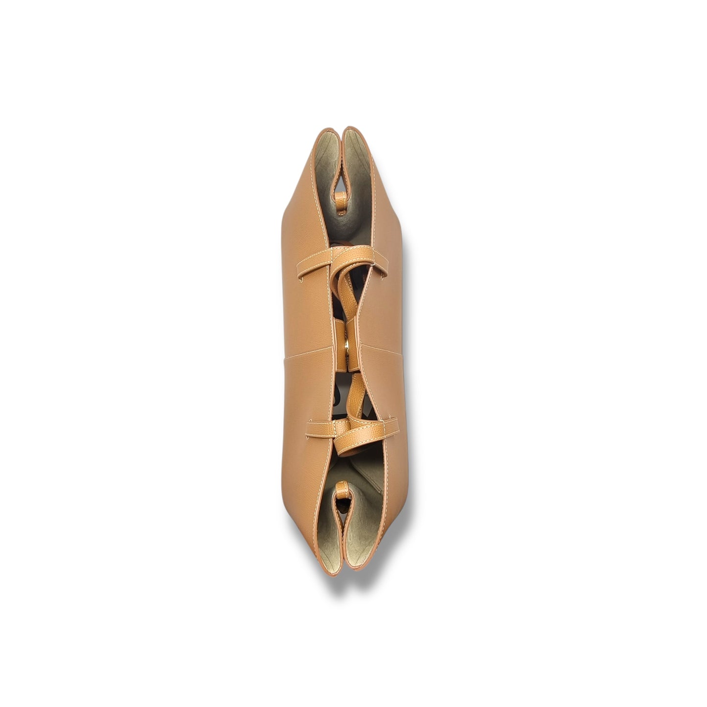 Polene Cyme Mini Leather Shoulder Bag Ghw (Camel)
