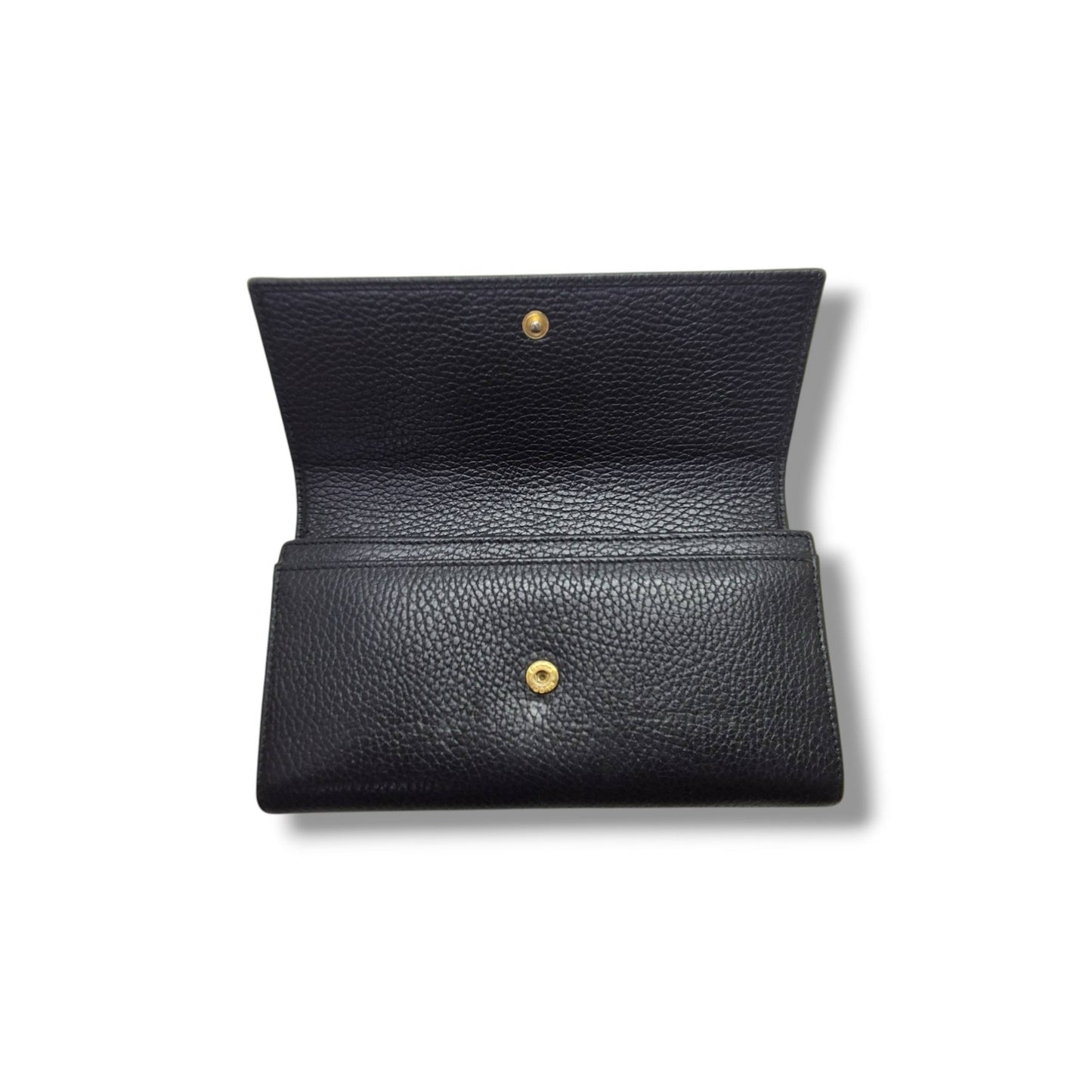 Gucci GG Marmont Continental Wallet Ghw (Black)