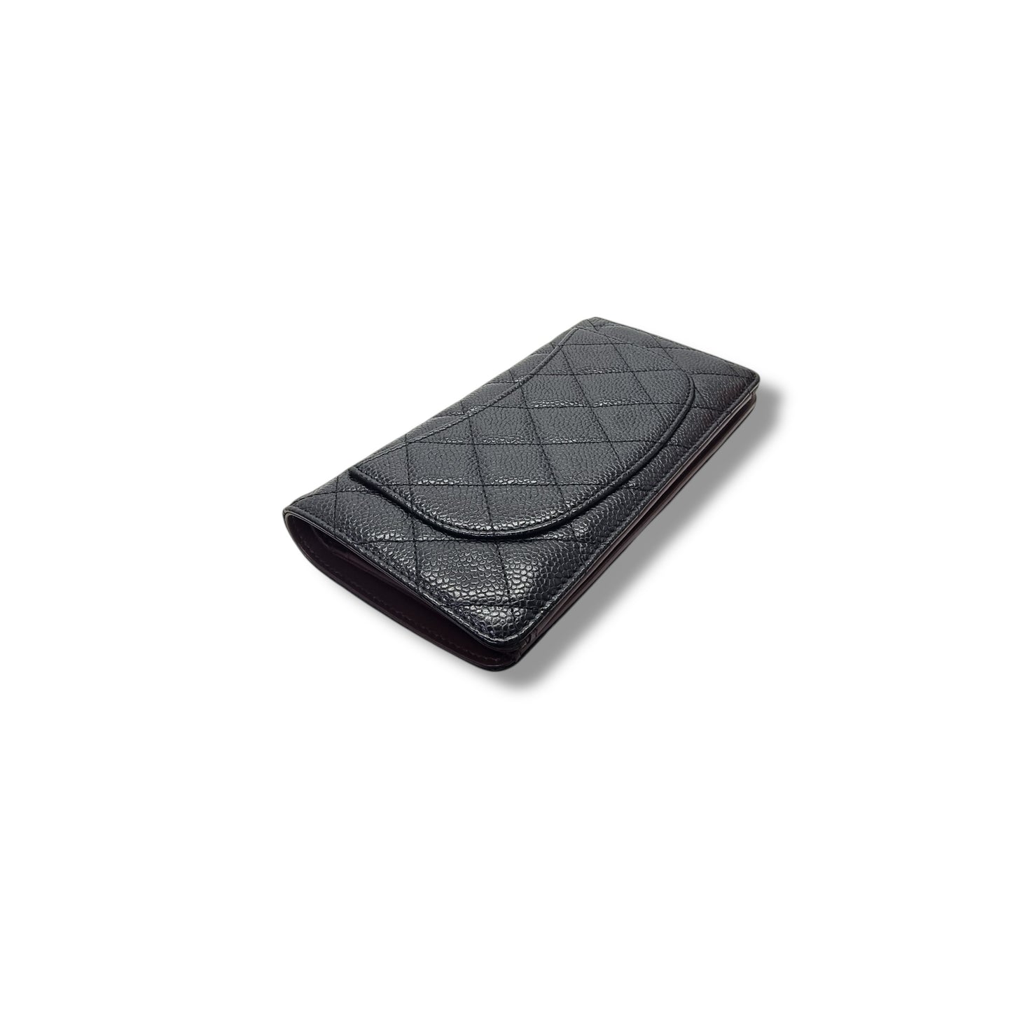 Chanel Bifold Wallet Caviar Ghw (Black)