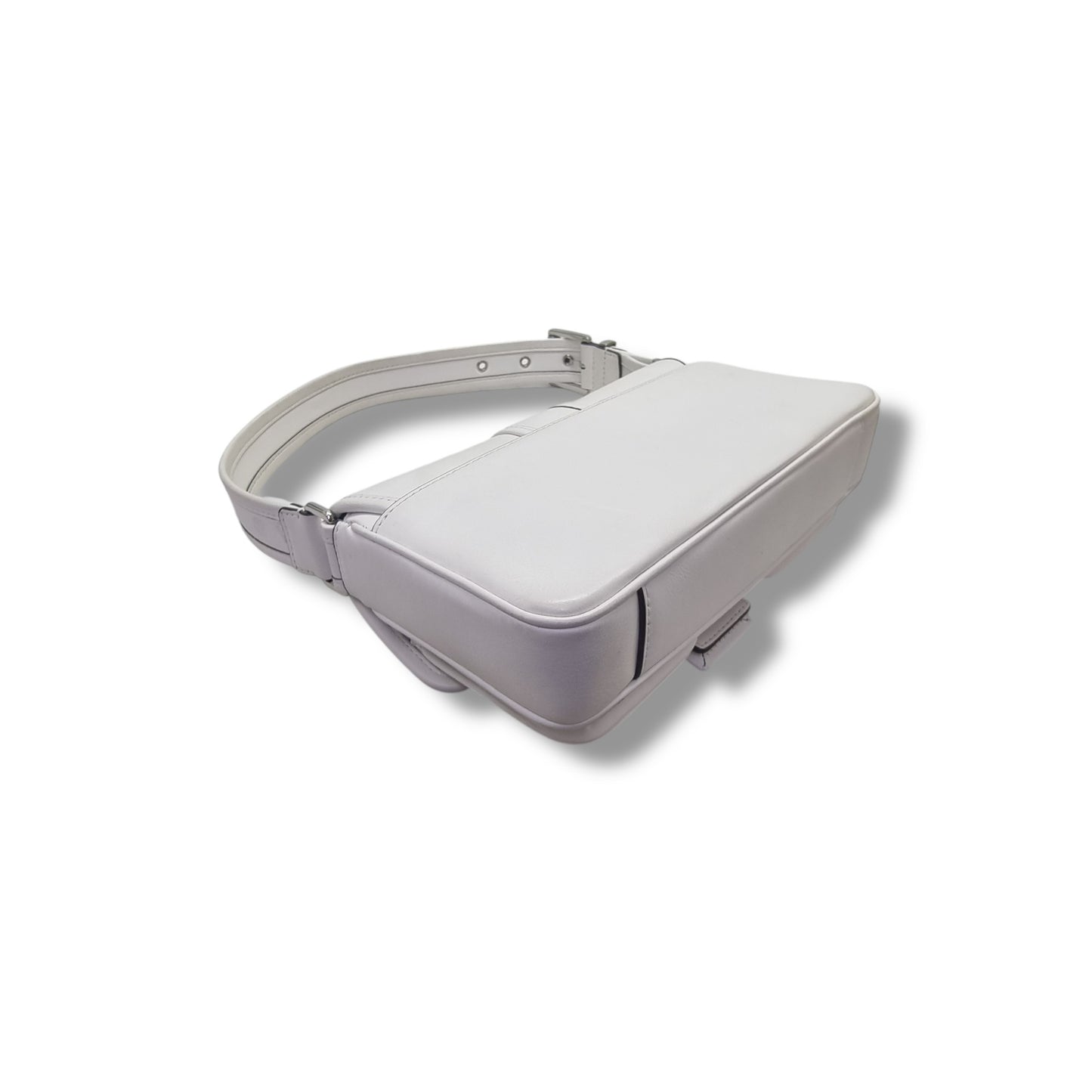 Micheal Kors Colby Medium Leather Shoulder Bag Shw (White)