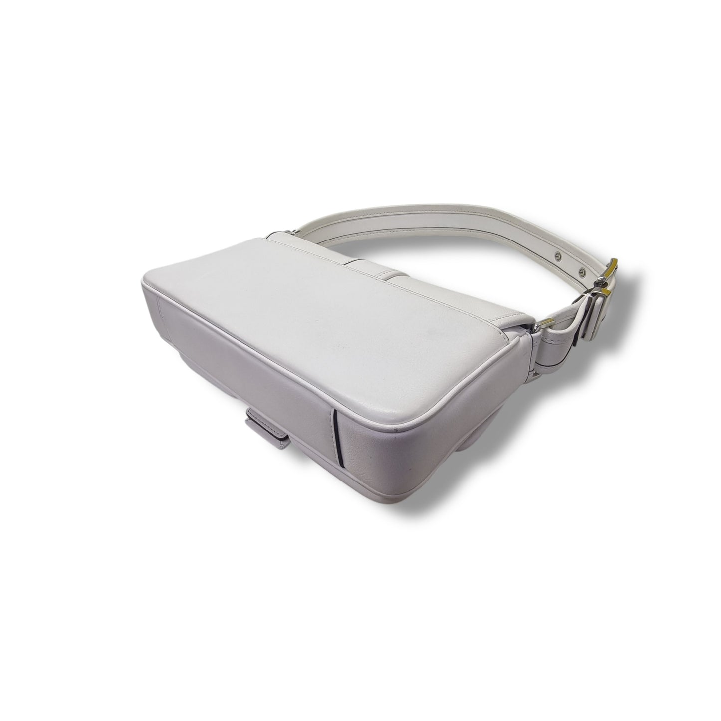 Micheal Kors Colby Medium Leather Shoulder Bag Shw (White)
