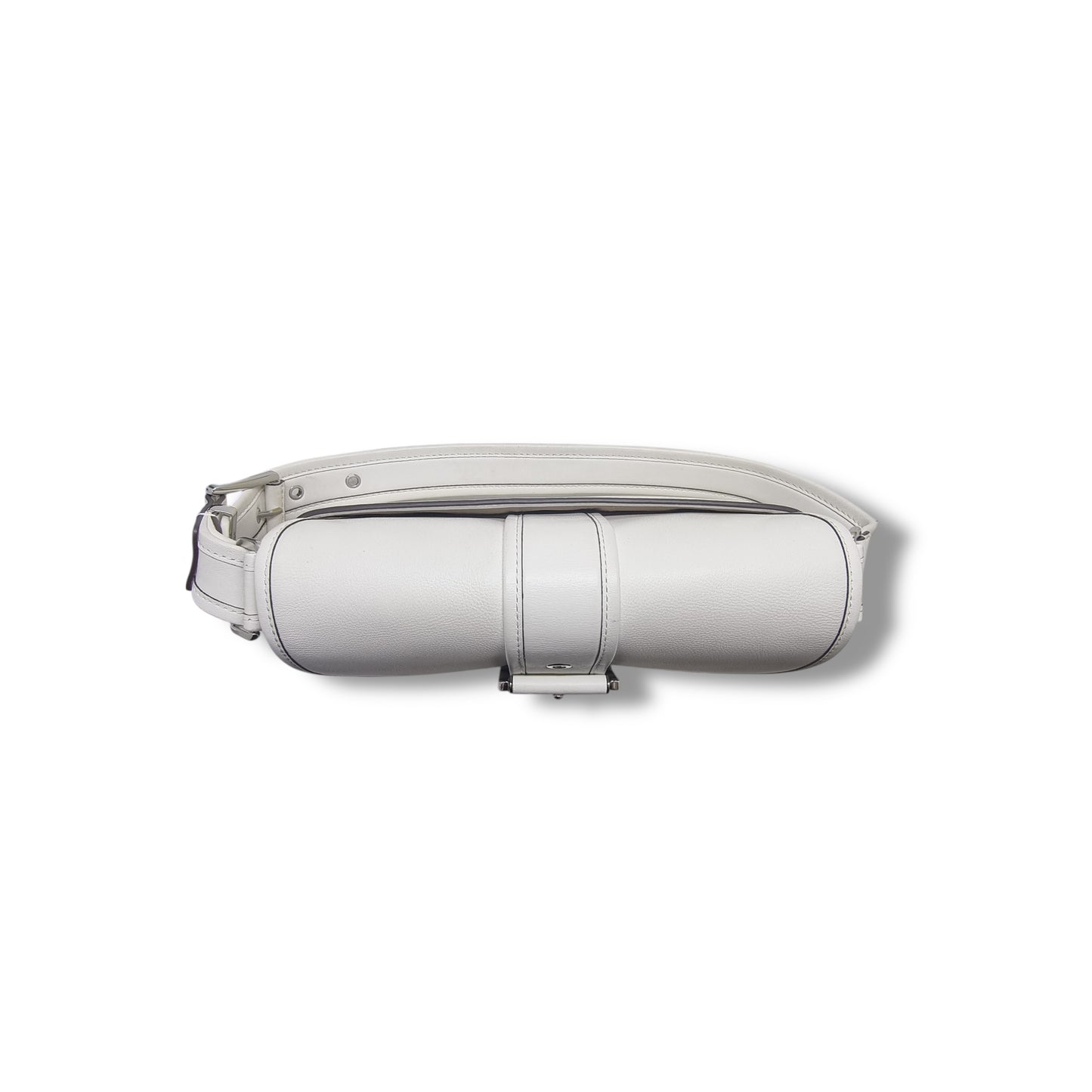 Micheal Kors Colby Medium Leather Shoulder Bag Shw (White)