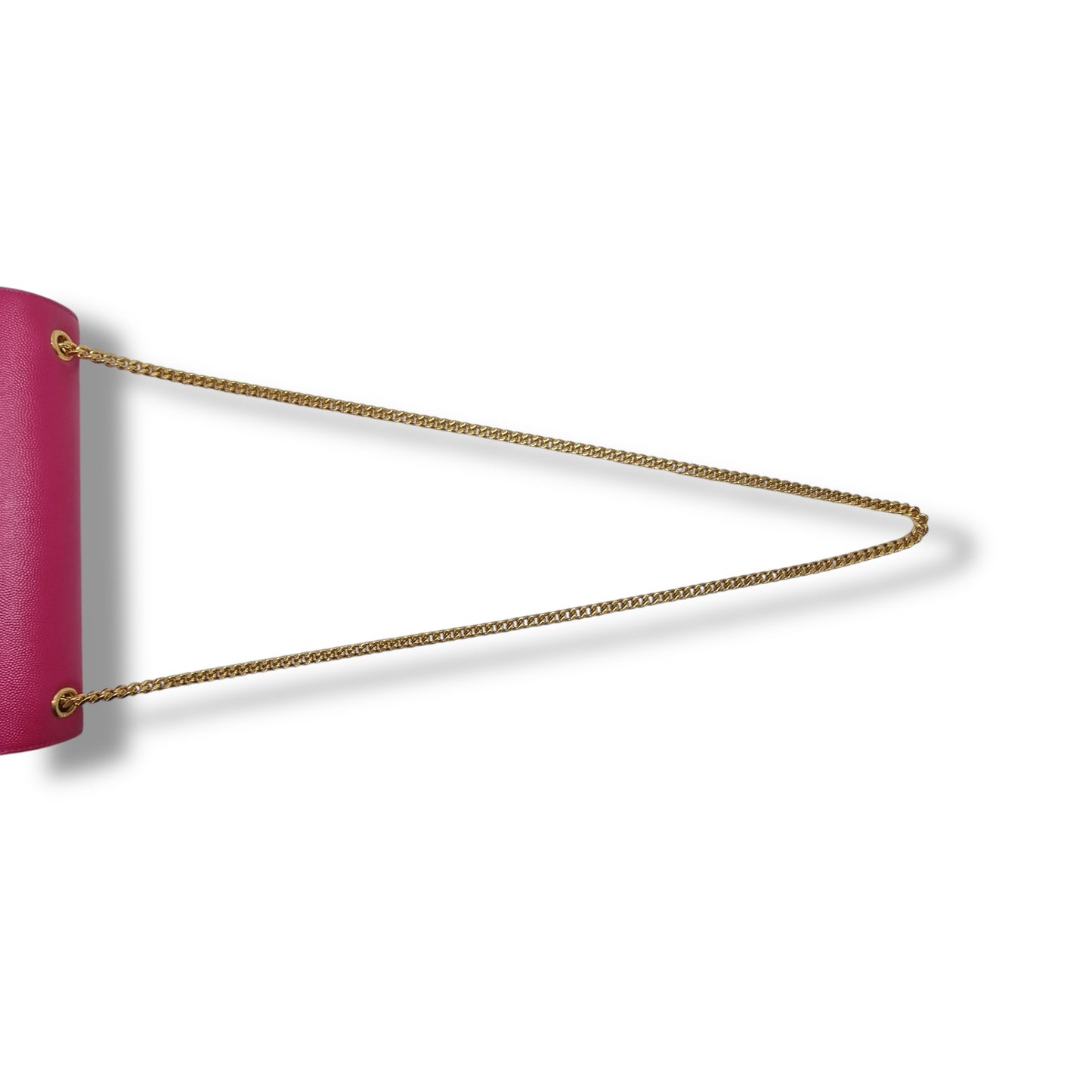 YSL Kate Medium Grained Leather Chain Bag Ghw (Pink)