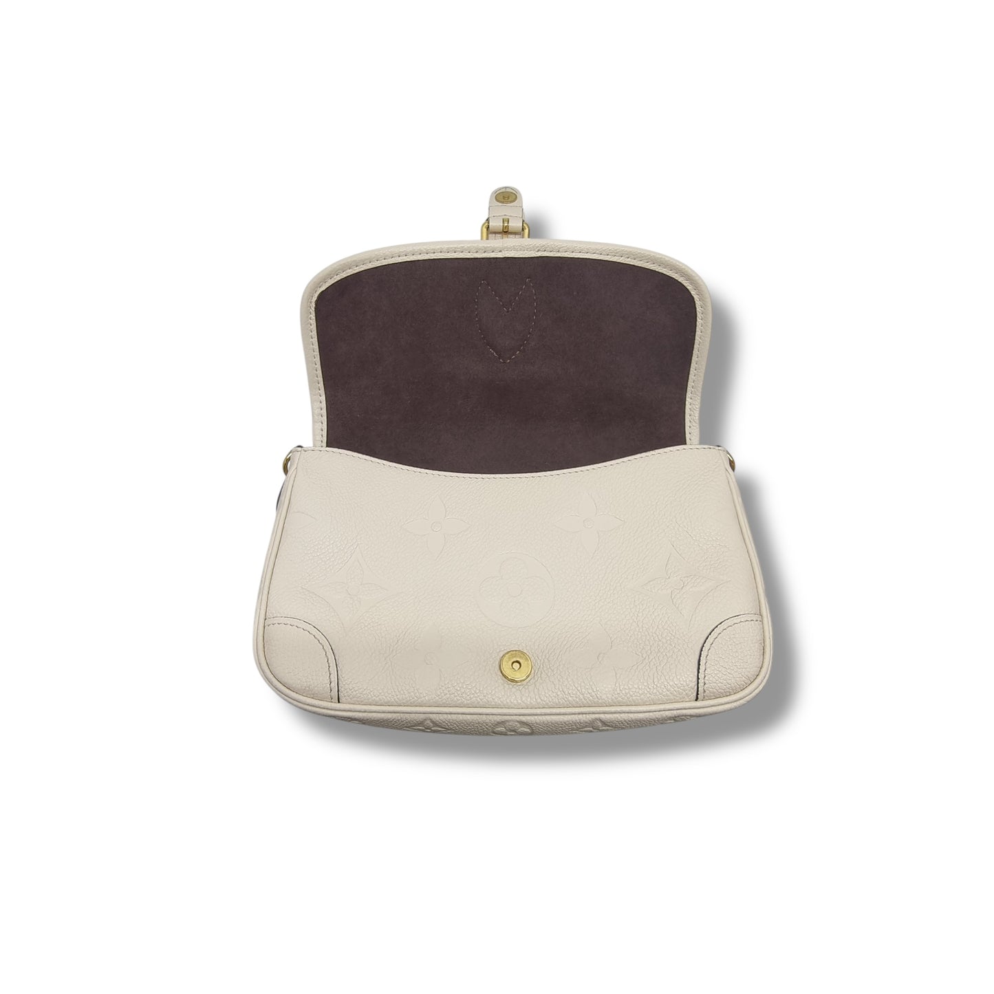 Louis Vuitton Diane PM Monogram Empreinte Creme Ghw