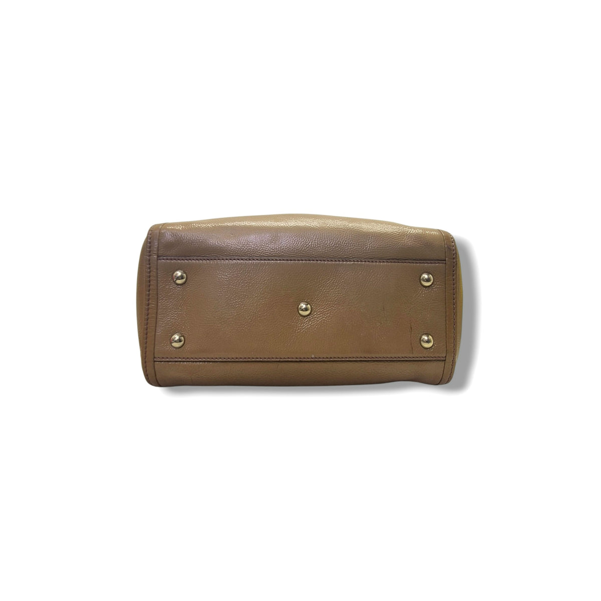 Gucci Soho GG Interlocking Small Leather Tote Ghw (Light Brown)