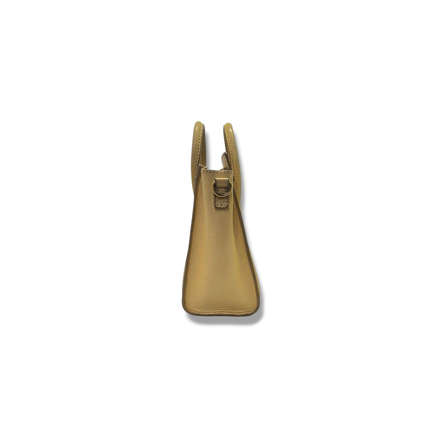 Celine Nano Luggage Leather Tote bag Ghw (Yellow)
