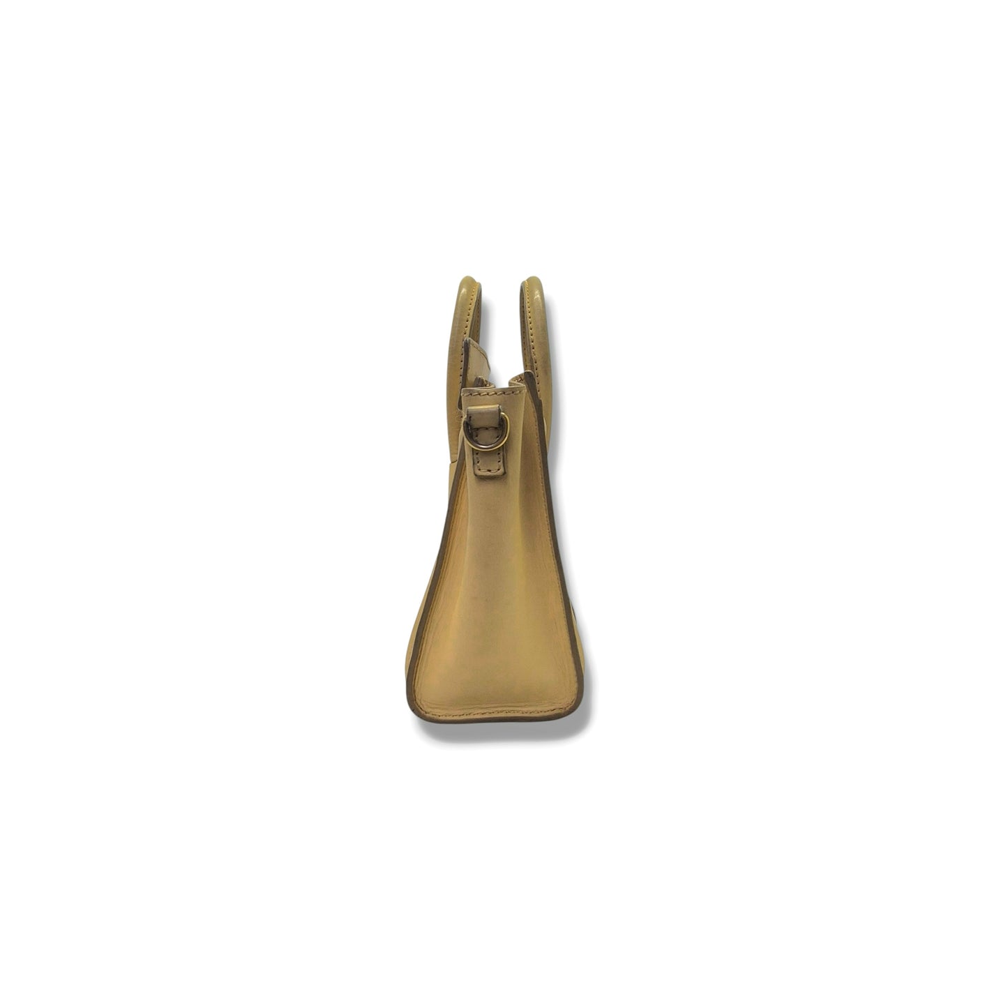 Celine Nano Luggage Leather Tote bag Ghw (Yellow)
