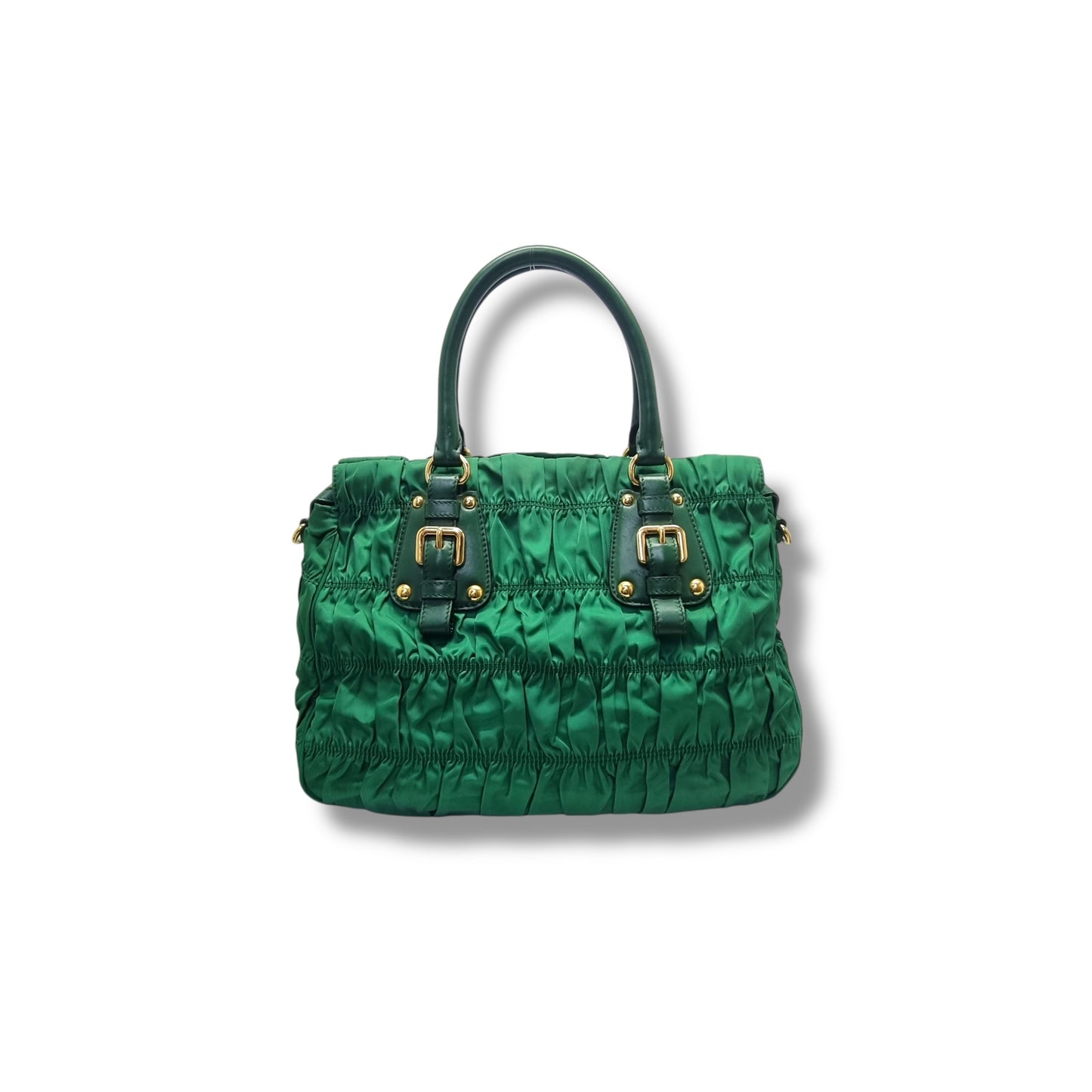 Prada Tessuto Gaufre Nylon Tote Bag Ghw (Mint Green)