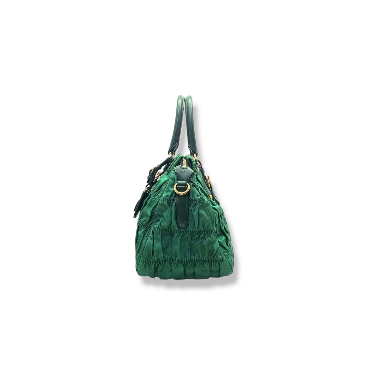 Prada Tessuto Gaufre Nylon Tote Bag Ghw (Mint Green)