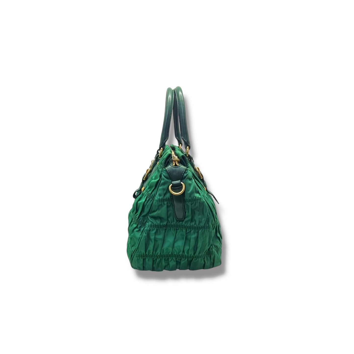 Prada Tessuto Gaufre Nylon Tote Bag Ghw (Mint Green)