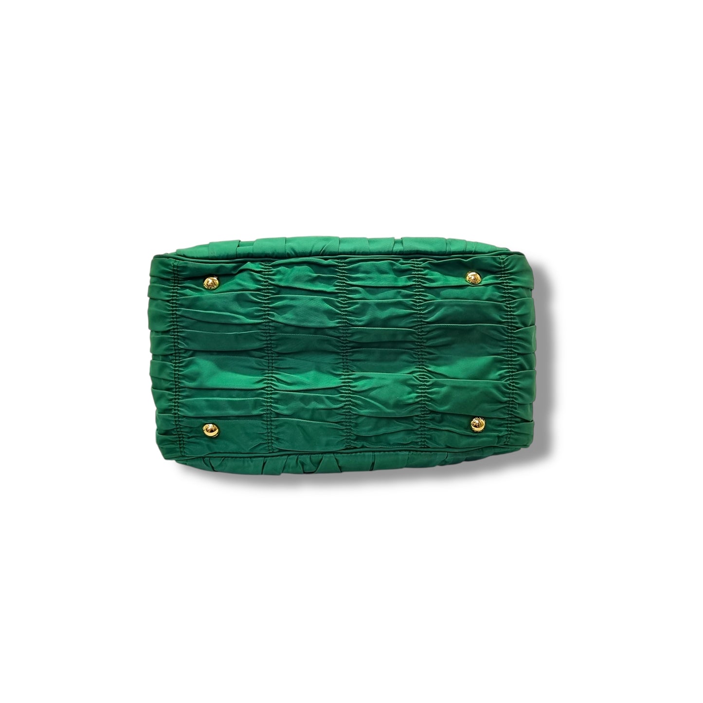 Prada Tessuto Gaufre Nylon Tote Bag Ghw (Mint Green)