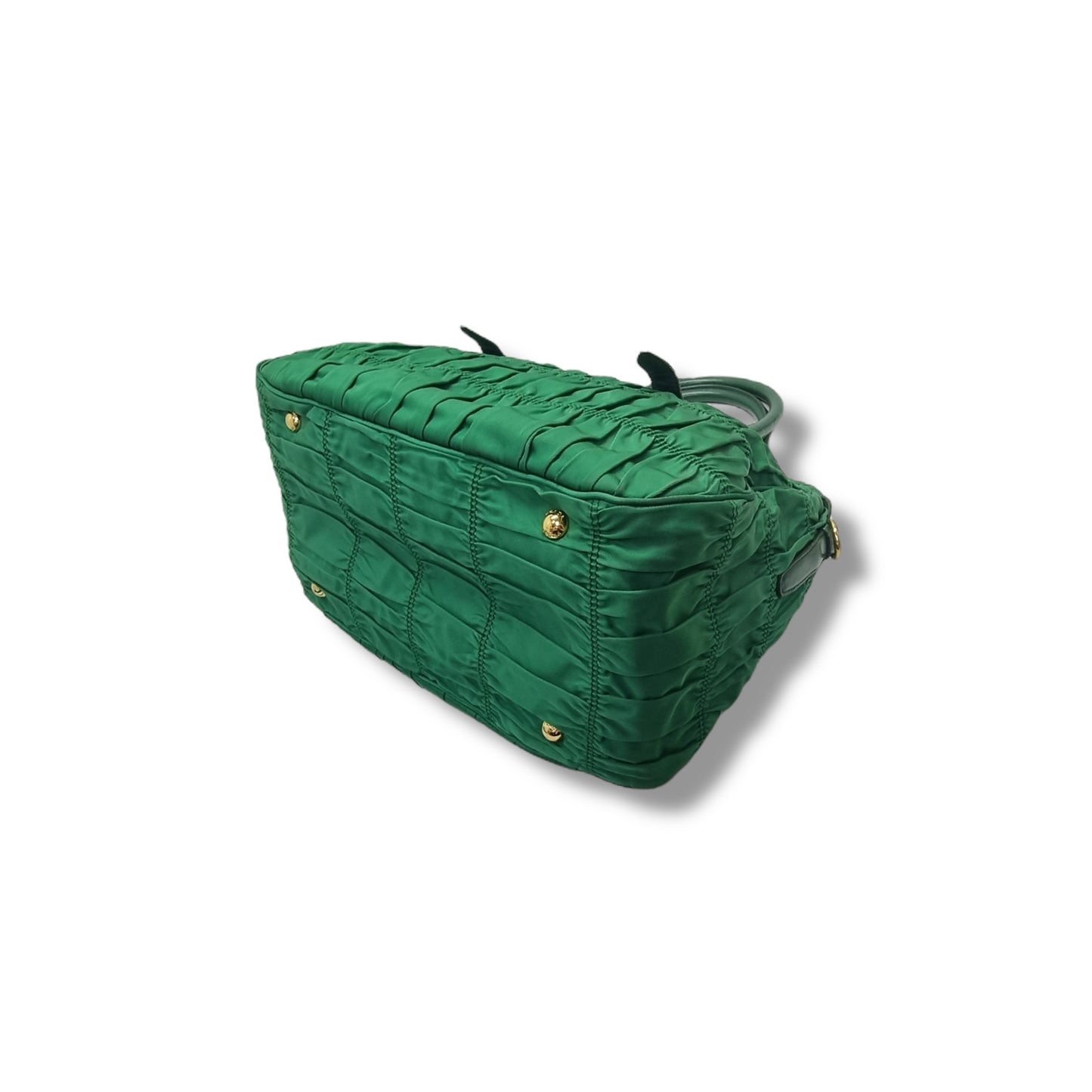 Prada Tessuto Gaufre Nylon Tote Bag Ghw (Mint Green)