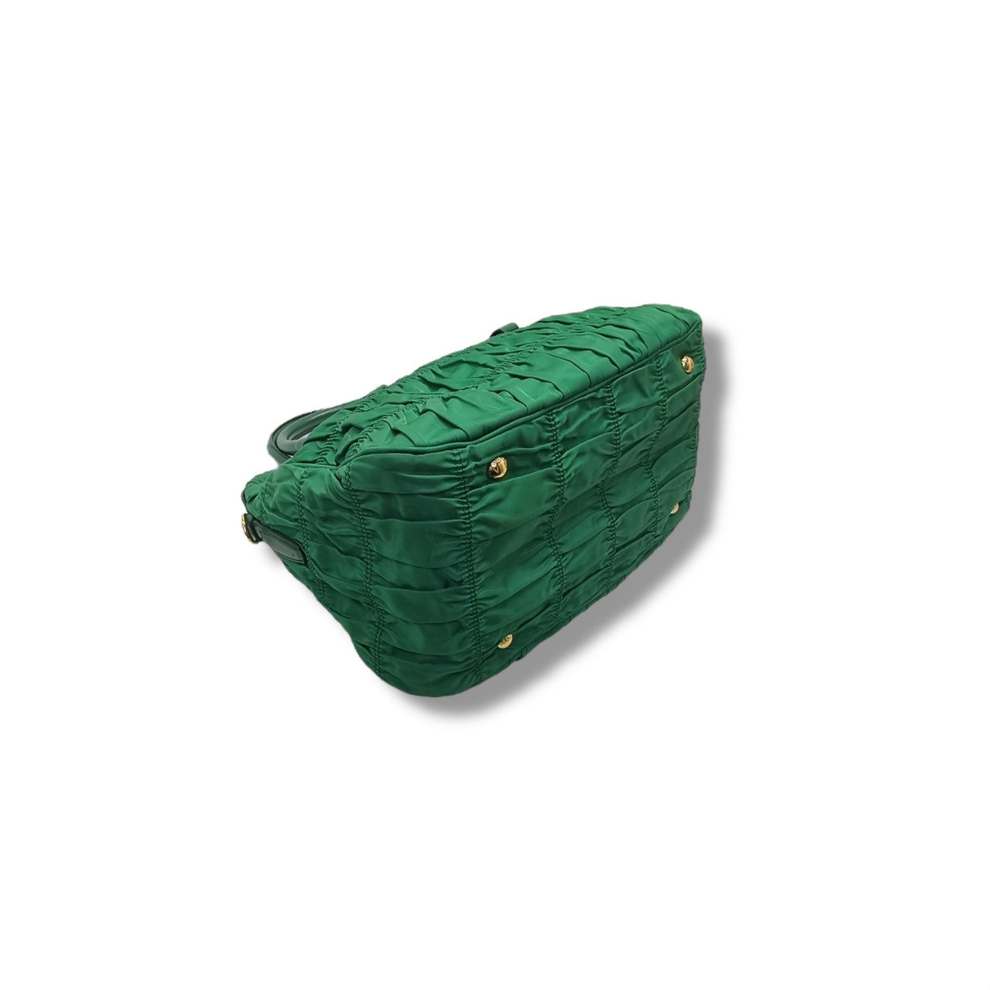 Prada Tessuto Gaufre Nylon Tote Bag Ghw (Mint Green)