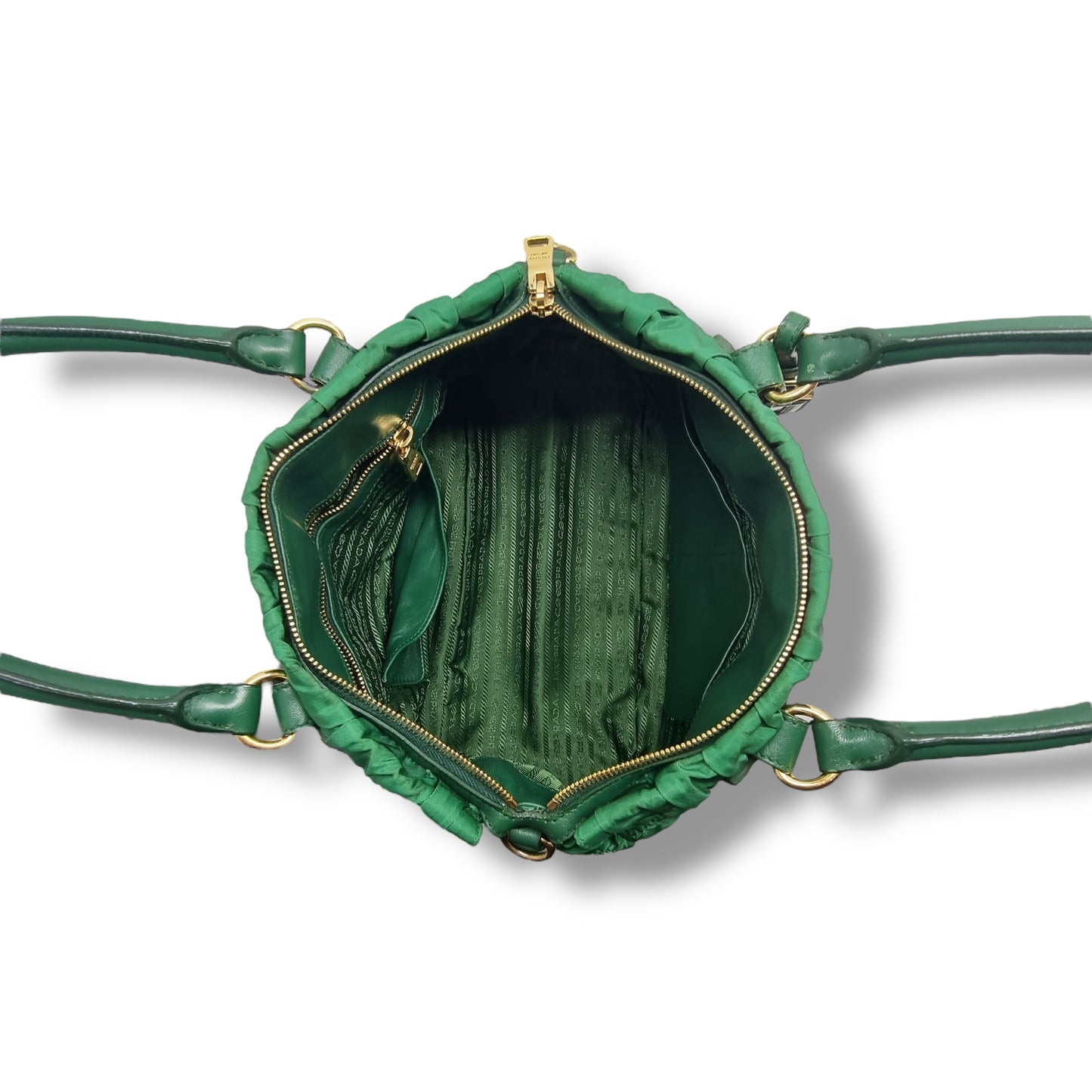 Prada Tessuto Gaufre Nylon Tote Bag Ghw (Mint Green)