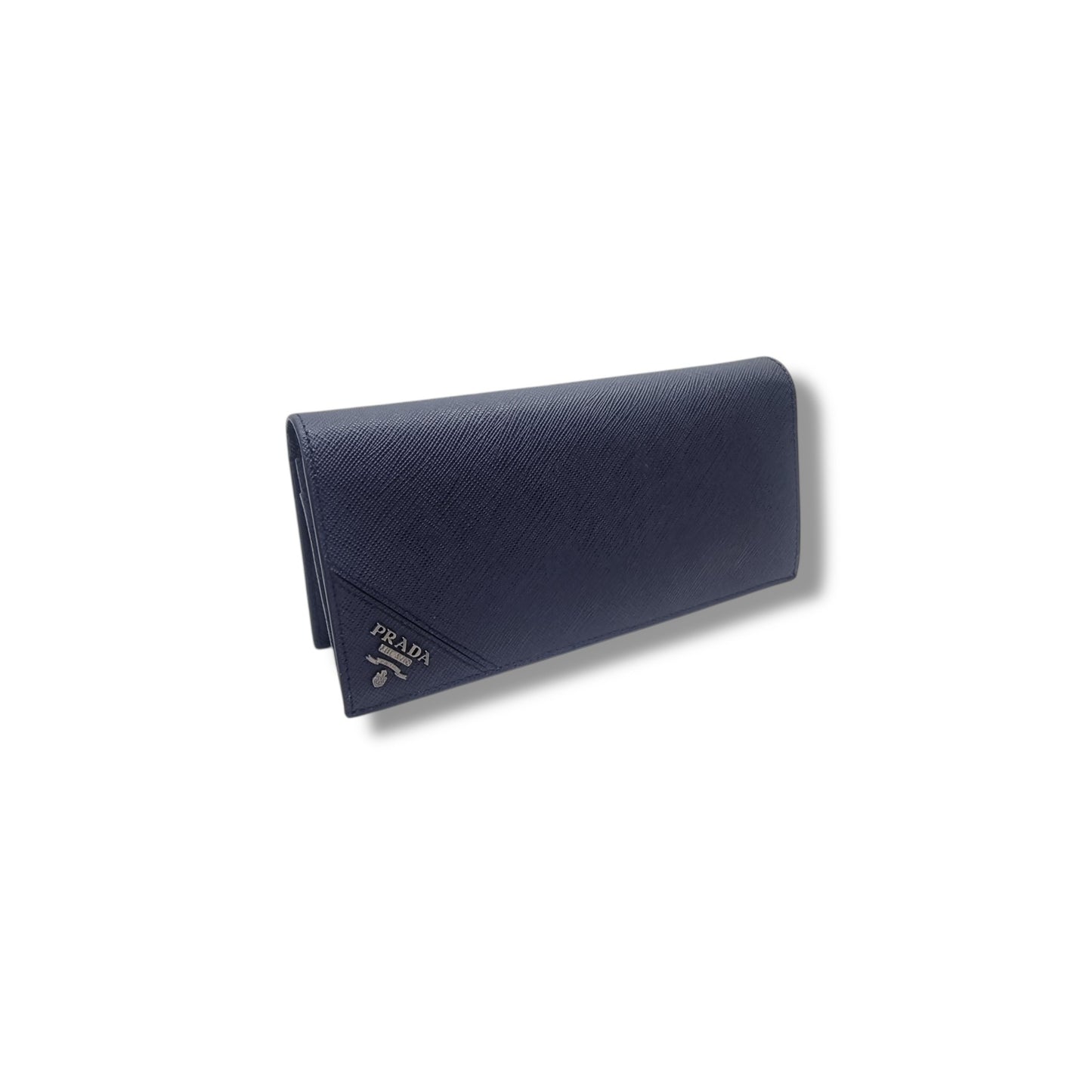 Prada 2MV836 Saffiano Leather Bifold Wallet ( Blue)